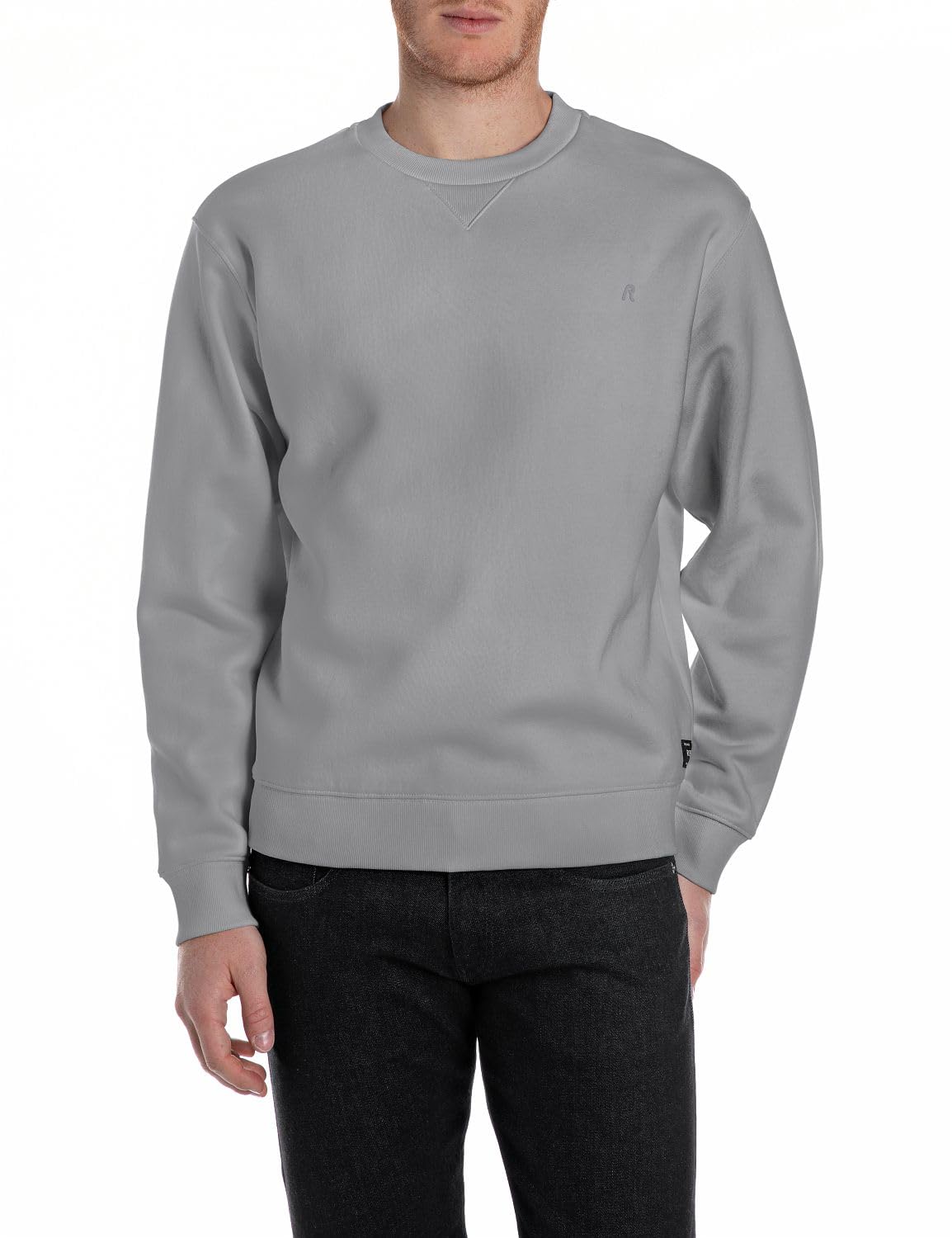 Replay Men's Sweatshirt, 093 Lead Grey, XXL