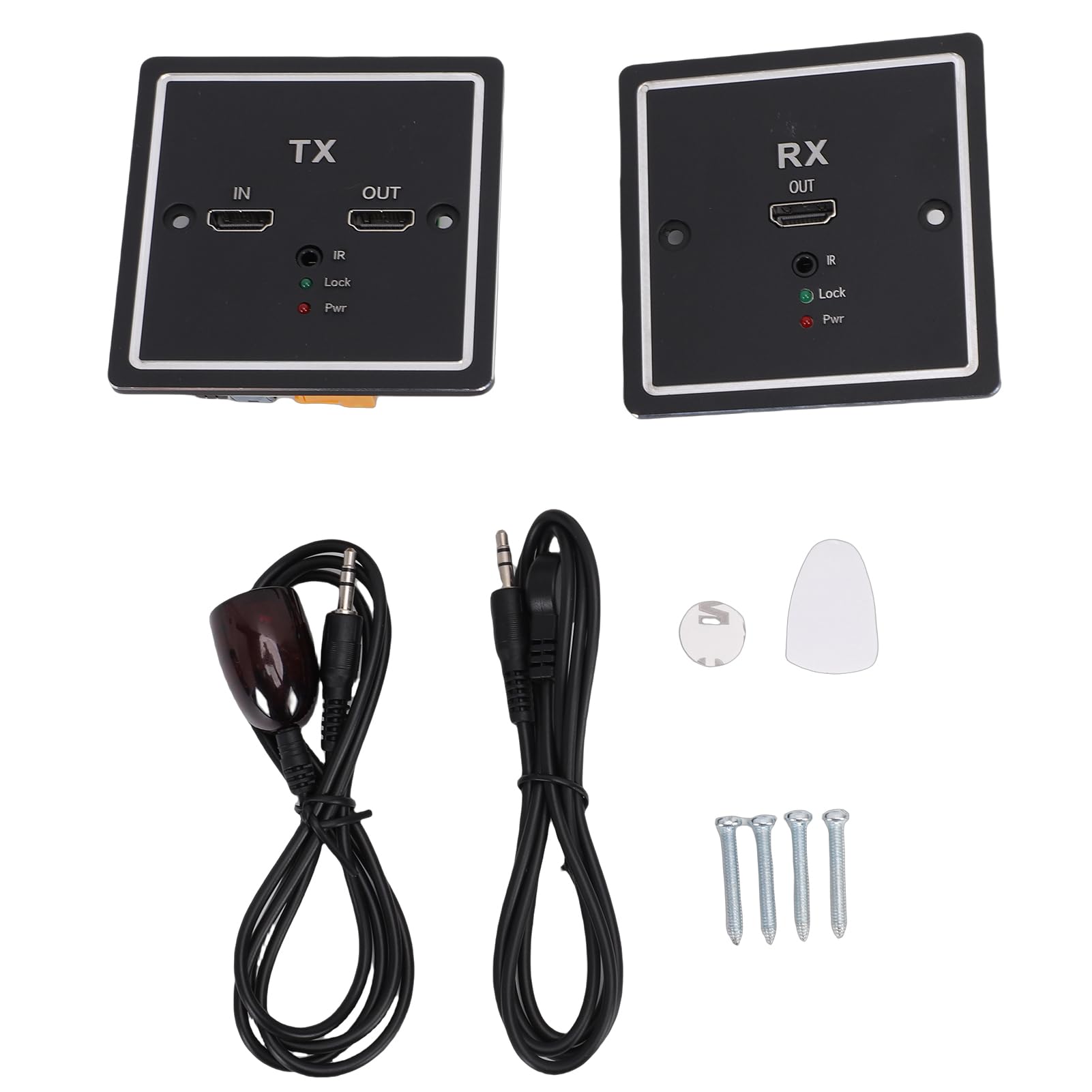 Extender per Piastra a Muro Multimediale HD Cat6 Supporto Ad Alta Risoluzione Compatibilità Versatile del Dispositivo per Console di Gioco Display 3,4x3,4 Pollici