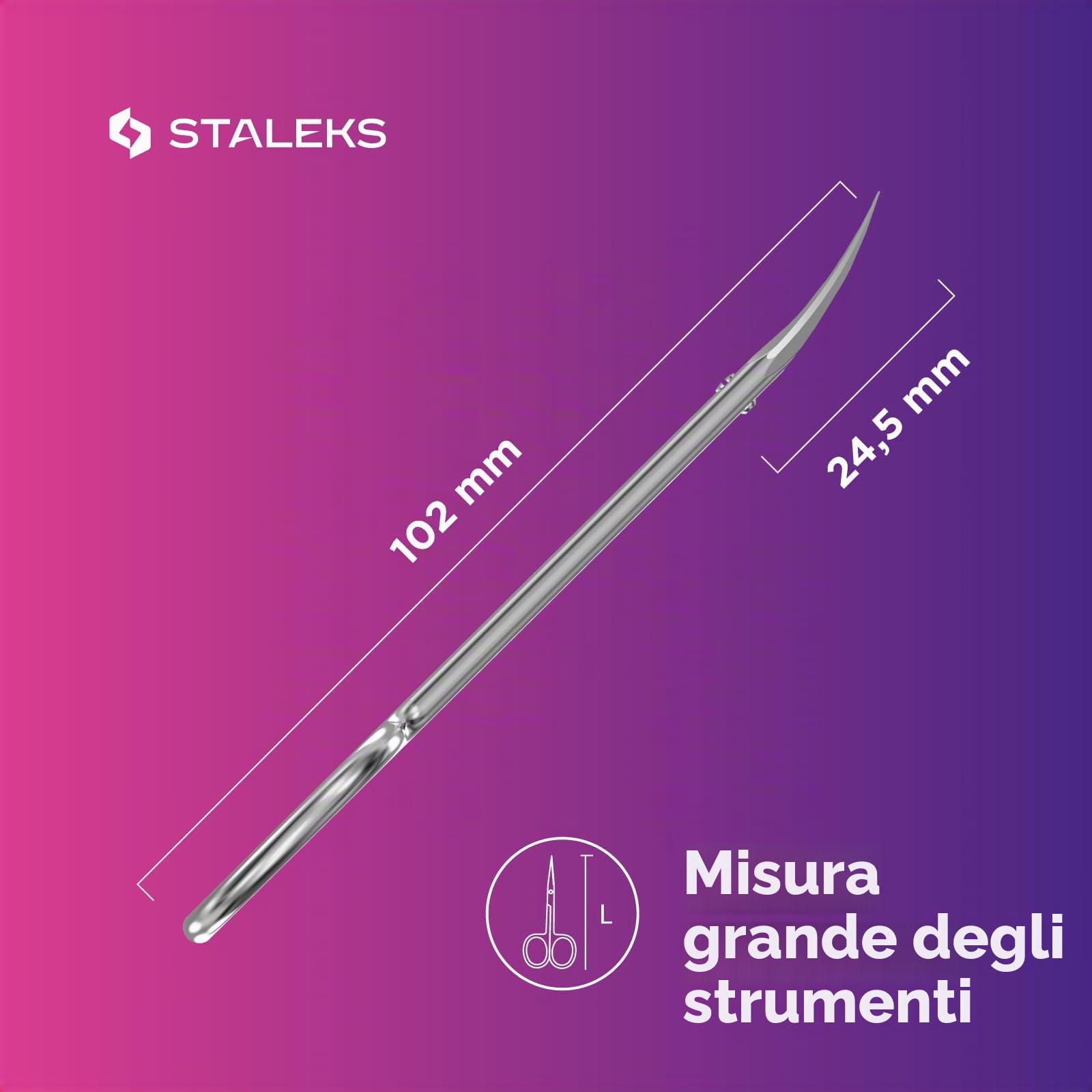 STALEKS Forbici professionali per cuticole Expert 50 tipo 3