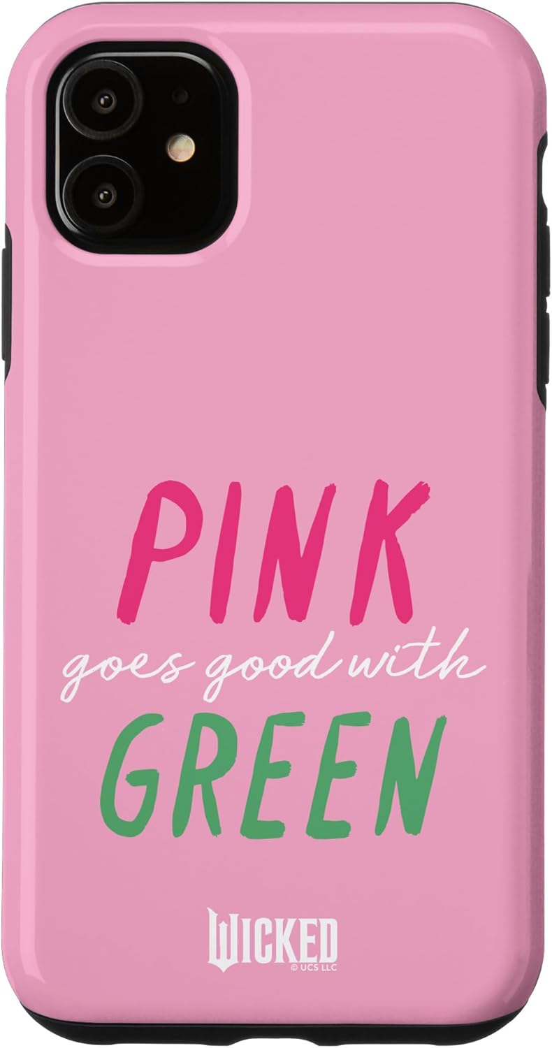 Wicked Pink Goes Good With Green Case for iPhone 11