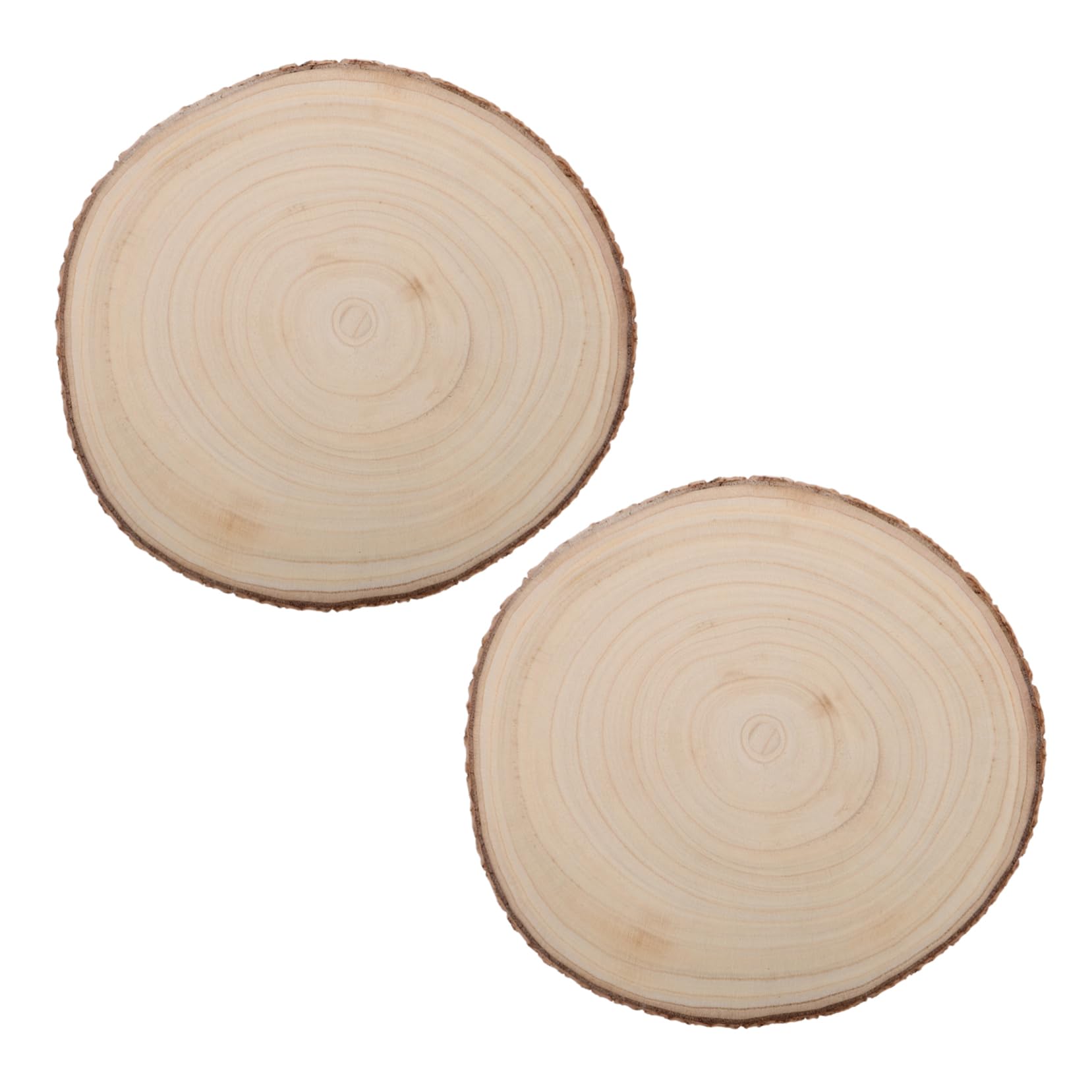 Fette di Legno Naturale per Dipingere, 2 Pezzi, per Creatività