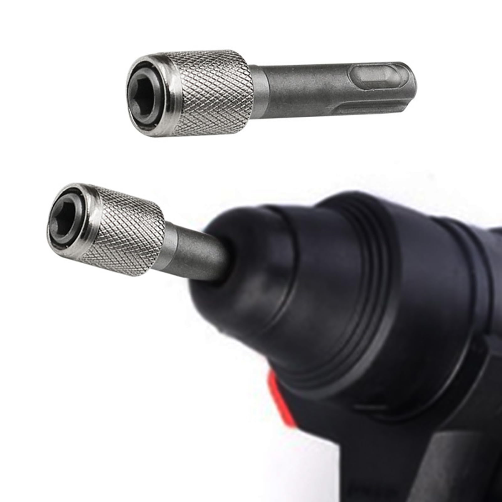 2 Pezzi SDS Plus Adattatore portapunte 6,35mm (1/4'') Sds Plus Adattatore per Presa in Acciaio Accessori per avvitatori elettrici per trapani a percussione