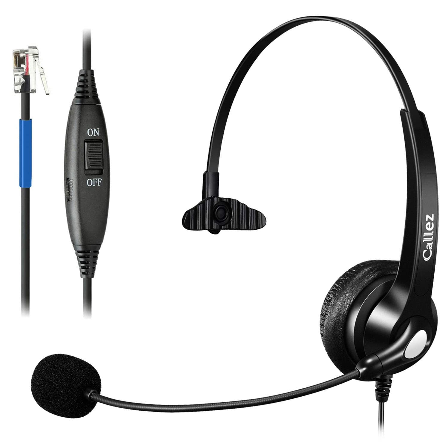 Amazon.com: Callez Corded Phone Headset 