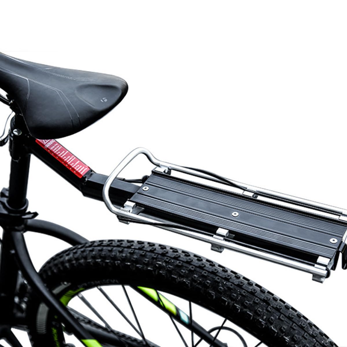 Portapacchi Posteriore per Bici a Sgancio Rapido in Lega di Alluminio | 1 Pezzo, per Mountain Bike e Bici da Strada, Supporto Mobile e Fisso per Trasporto Bagagli
