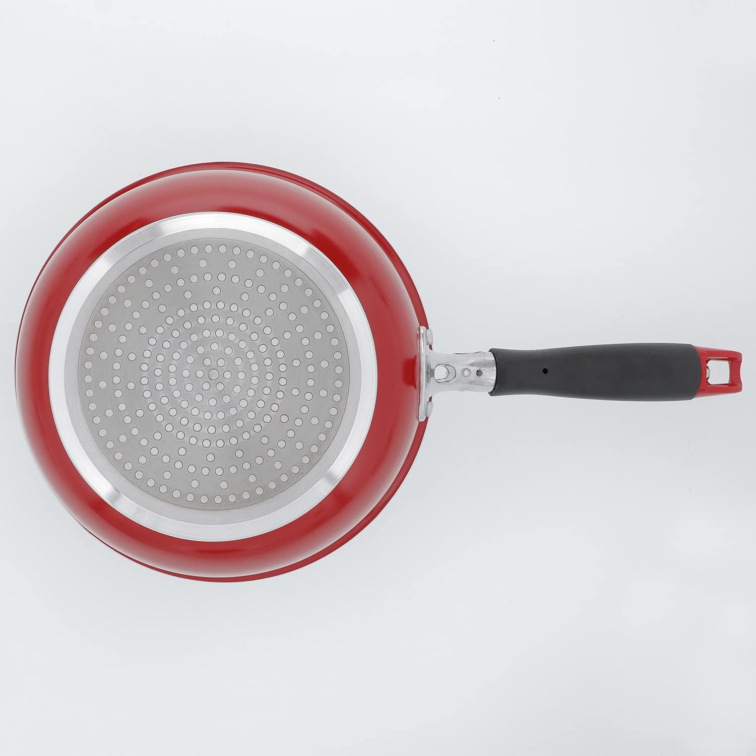 Bestco IH ND-9452 Deep Frying Pan, 7.9 inches (20 cm), Red, Wok Pan, Modena
