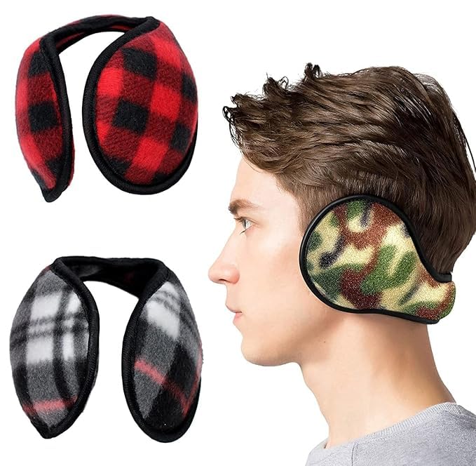 Combo Of Winter Outdoor Wear Ear Muffs/Warmer/Cap For Kids And Adults/Ear Accessory For Winters Random Color (Set Of 2 Pcs) (Ear Warmer-1)-image-40