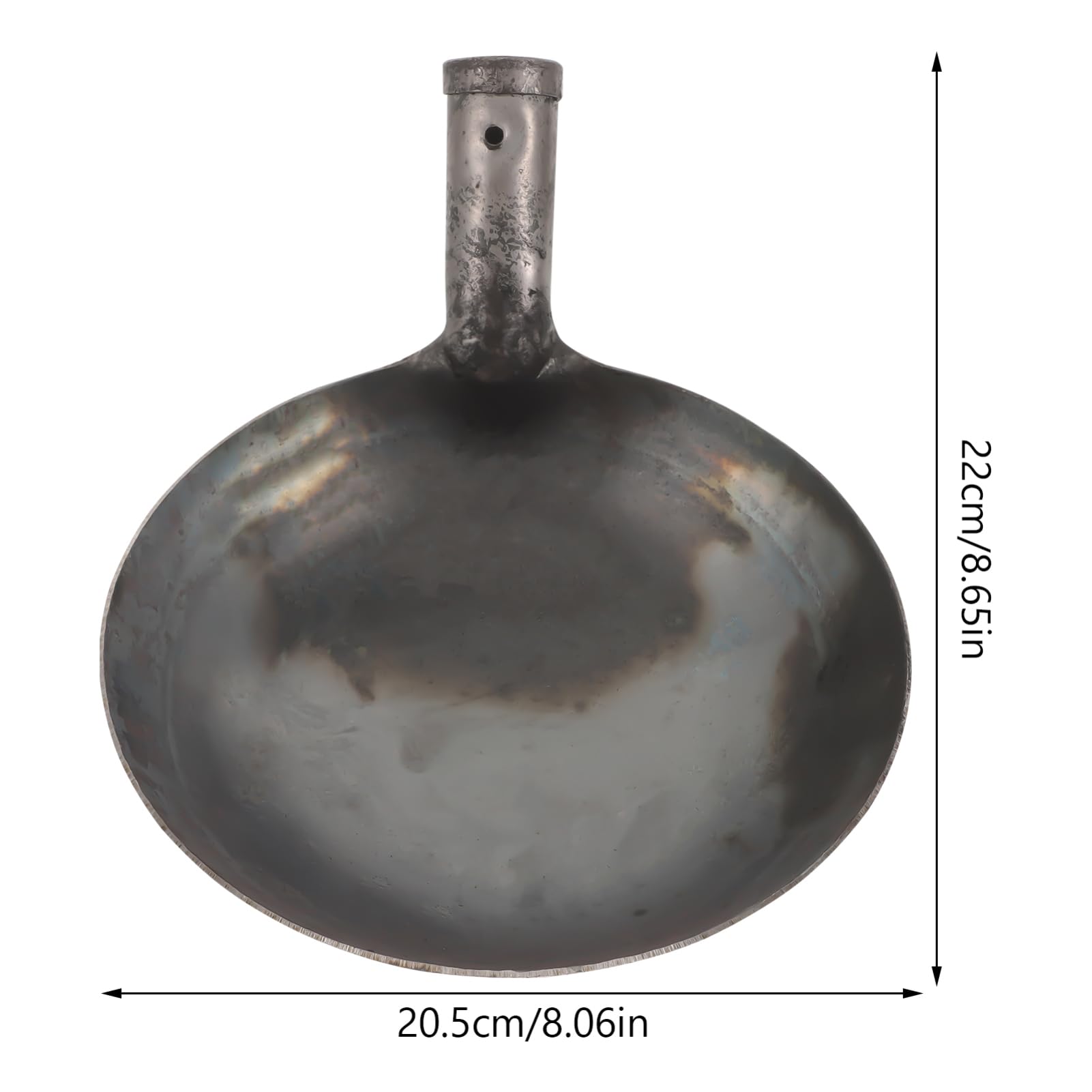 IWOWHERO Sturdy Iron Dung Ladle Declogger for Gutter Cleaning Reusable Metal Scoop for Dung