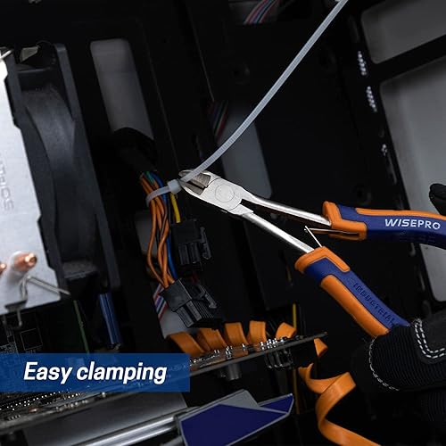Miniatura 6 de Alicates de largo alcance de 6 pulgadas, Mini alicates diagonales extra largos, Cortadores de descarga de micro alambre, Alicates de corte lateral