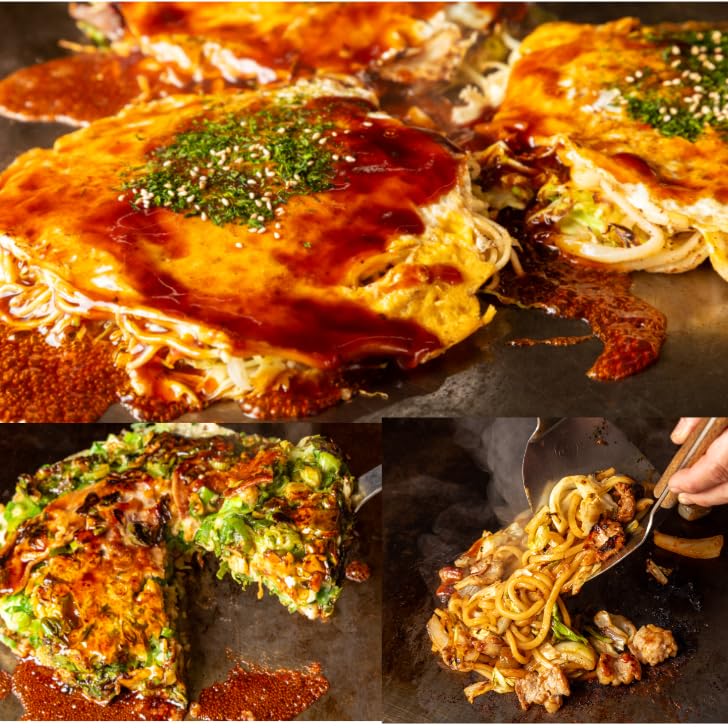 Amazon.co.jp: 【鉄板将軍】広島お好み焼き 鉄板焼 5種セット