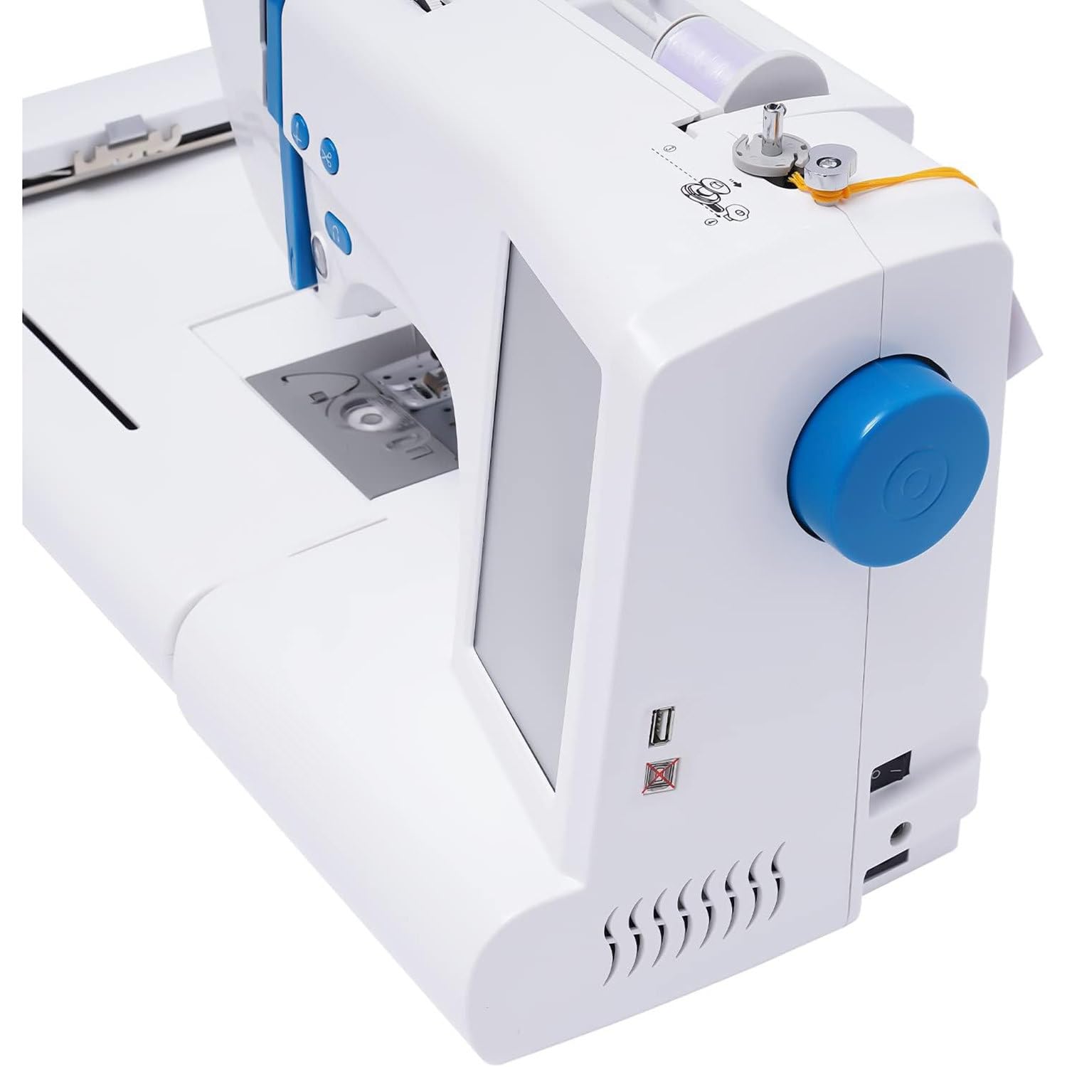 Komercyjna maszyna do haftowania odzieży i pościeli, automatyczna maszyna do haftowania skomputeryzowana 75 wbudowanych wzorów z obszarem haftu 10 cm x 23,4 cm i ekranem dotykowym LCD dla