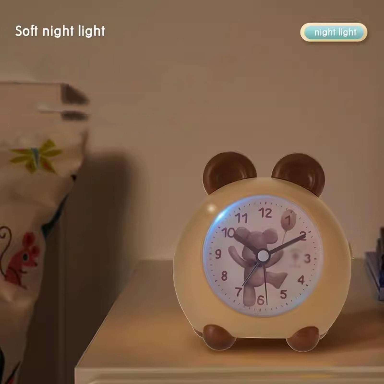 Budzik dziecięcy budzik, OK to Wake Clock dla dzieci z lampkami nocnymi, uroczy cyfrowy budzik dla malucha, pomysły na prezenty dla dziewcząt, chłopców, sypialnia, cyfra nauczyła się obszernie