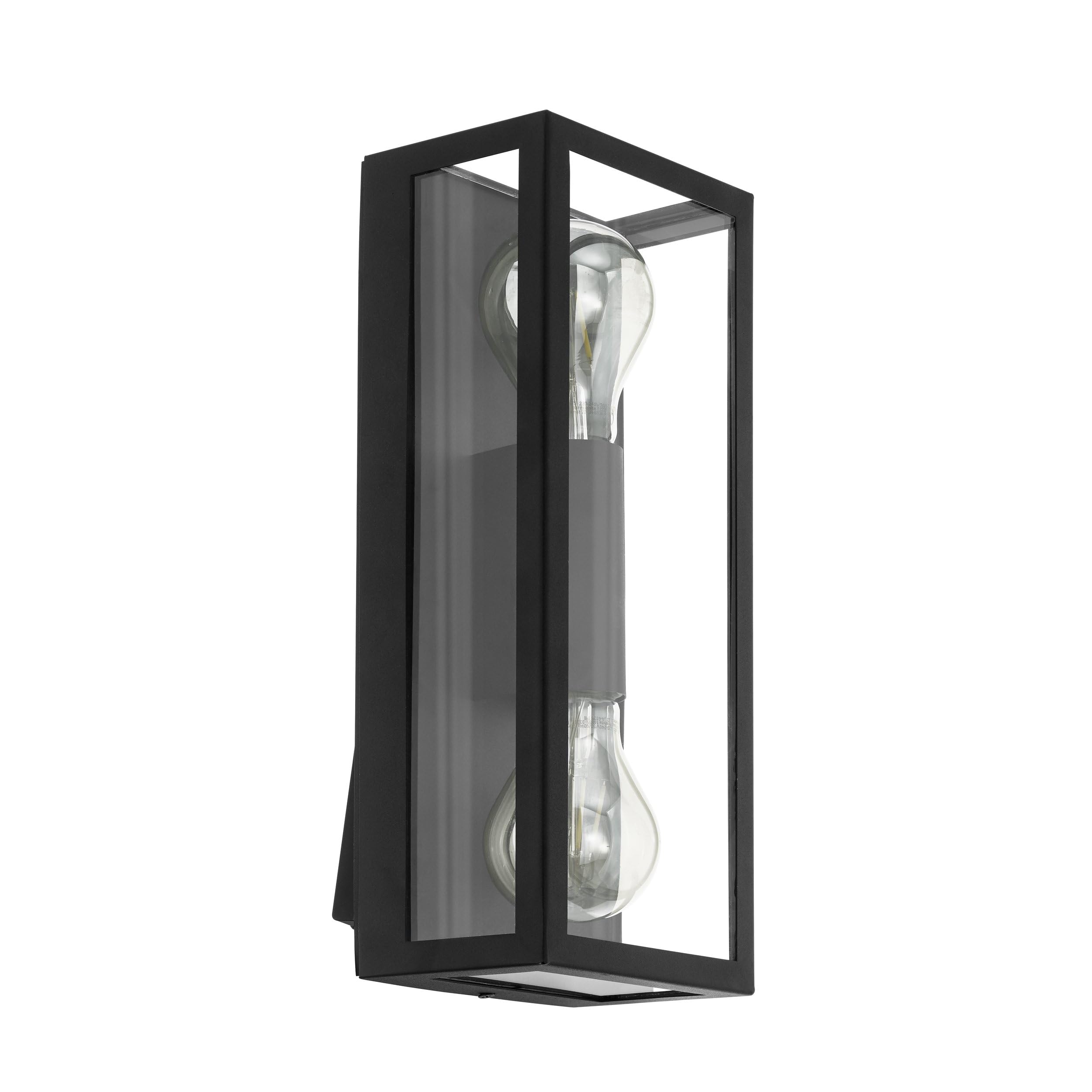 Eglo Black Alamonte 1 Outdoor Wall Light