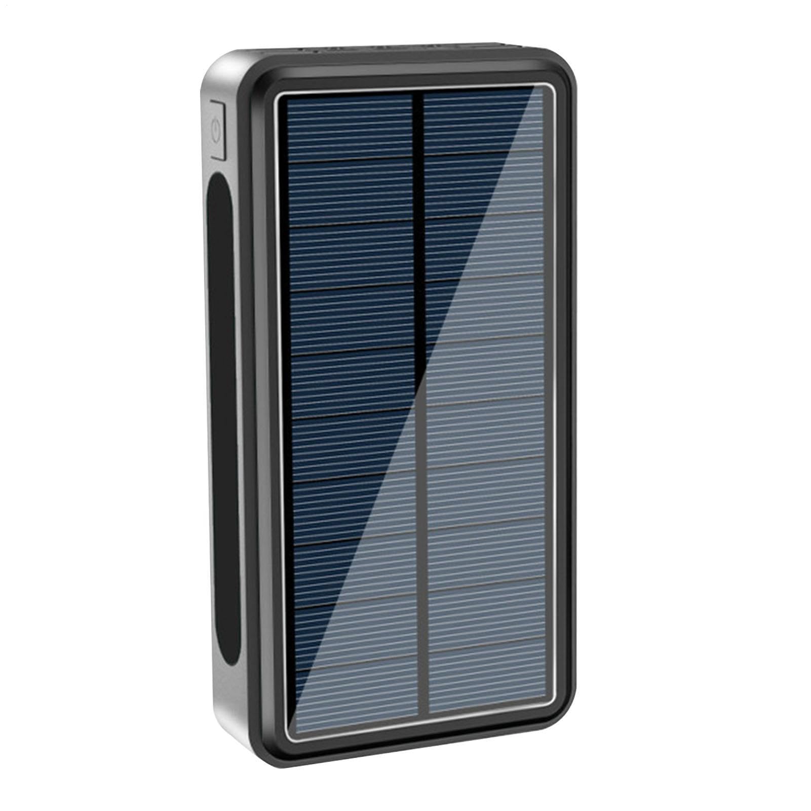 Chargeur Solaire Portable - Batterie Haute capacité 30 000 mAh | Source d'alimentation LED pour le chargement en extérieur avec ports USB, appareil étanche pour , randonnée et pique-ni