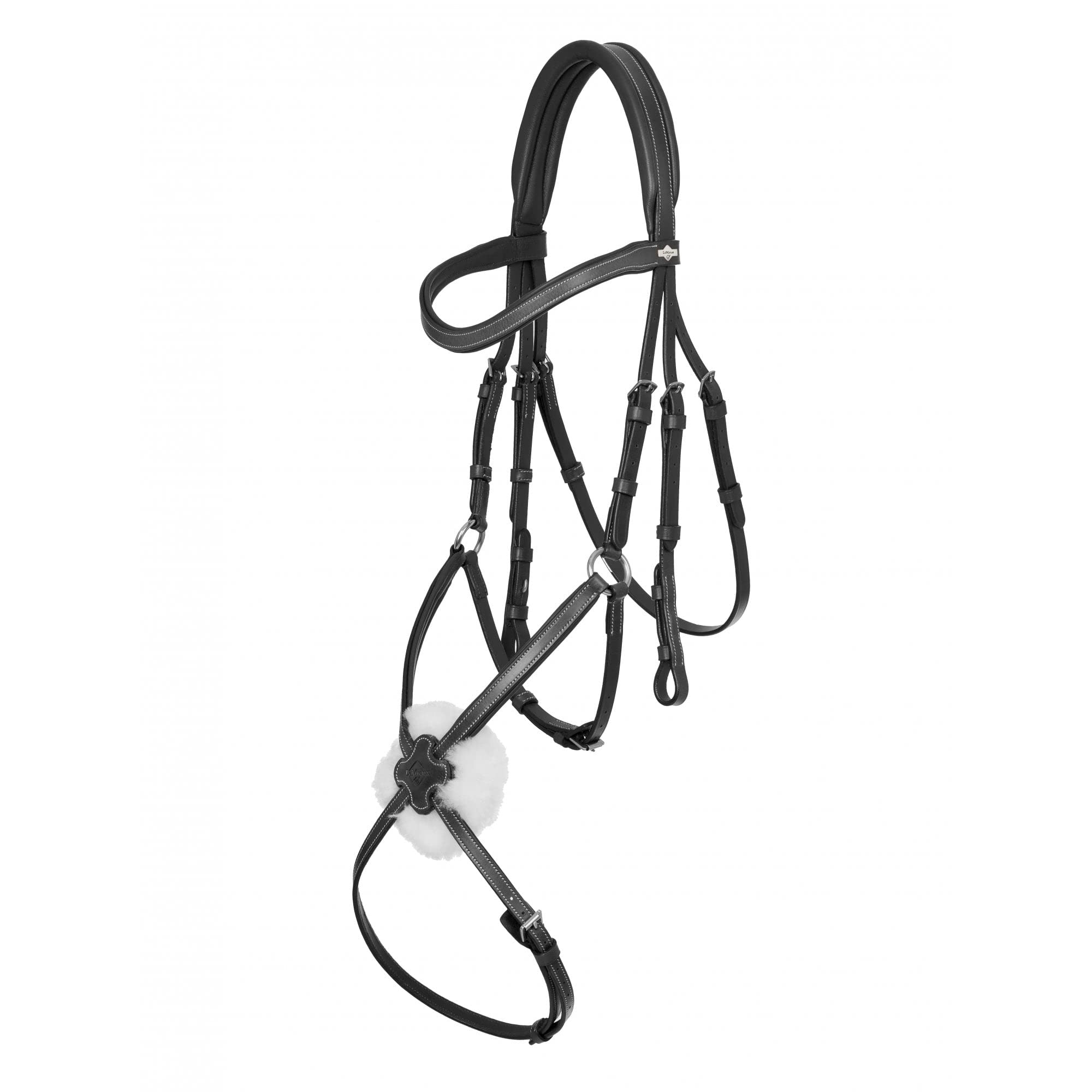 LeMieux Arika Grackle Briglia - Nero/Argento Cob