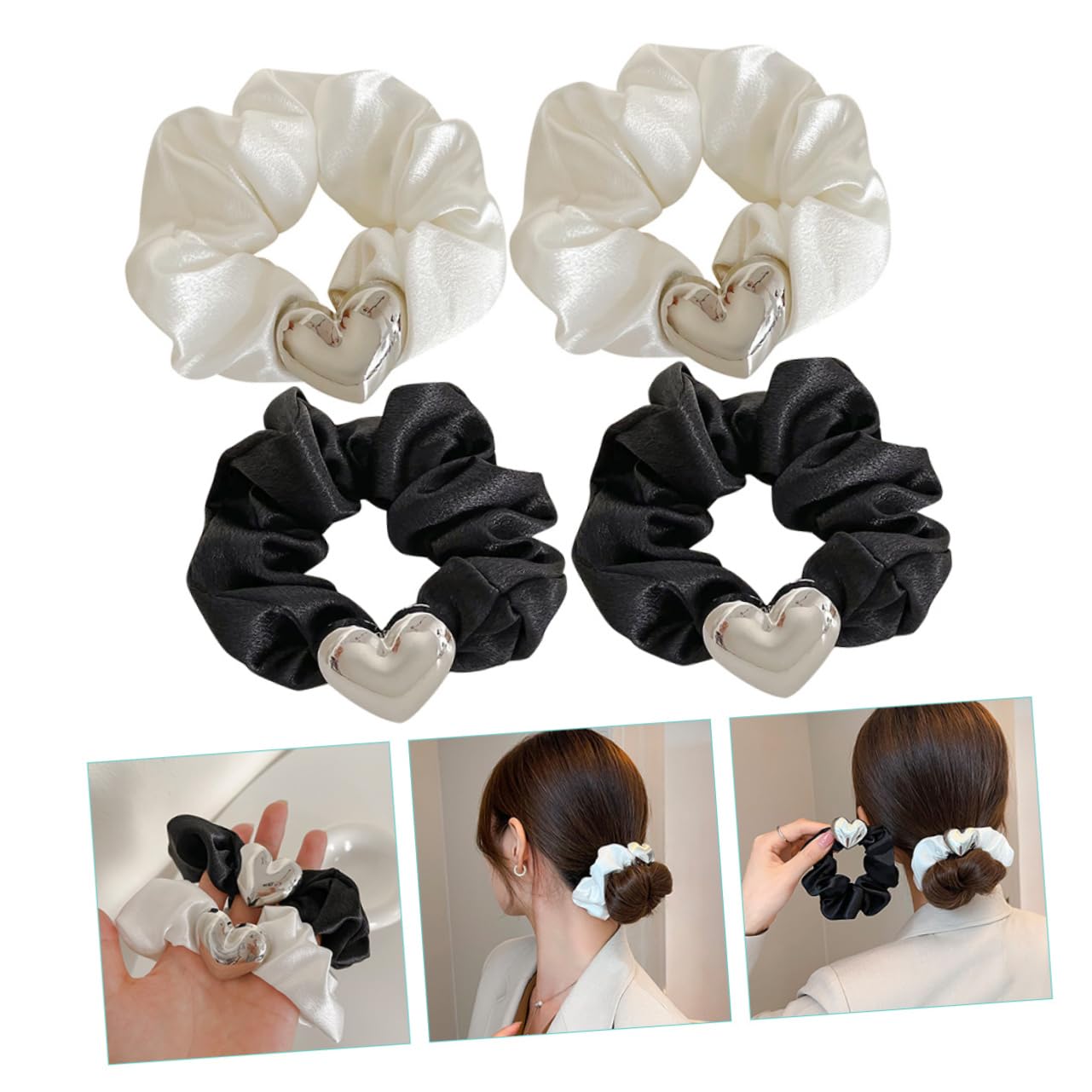Beavorty 12piezas Scrunchies De Cabello Elásticos Para Mujer Accesorios De Pelo Estilo Vintage Colección De Diademas Para Coletas y Peinados Diarios