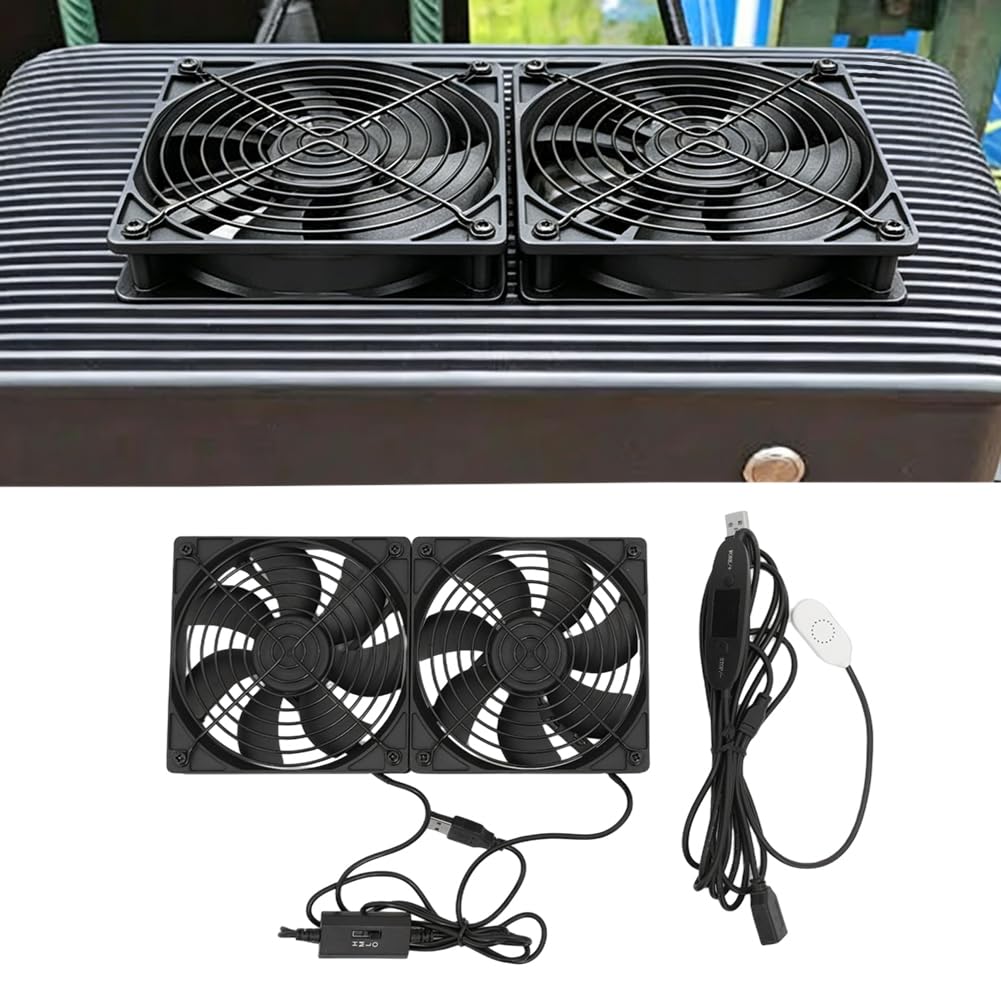 Intelligenter Ventilator für Zendure Hyper 2000 / SolarFlow 800 Plus / 1600 AC+ Balkon-Solaranlage, 300 m³/h Luftdurchsatz, 3 Geschwindigkeitsstufen, automatische Temperaturregelung von 0–60 °C