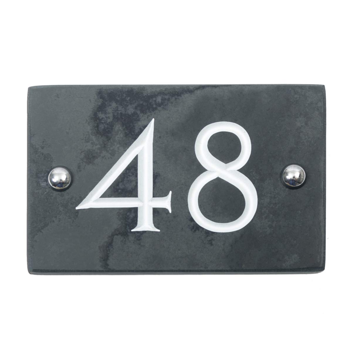 Slate Engraved House Number 48