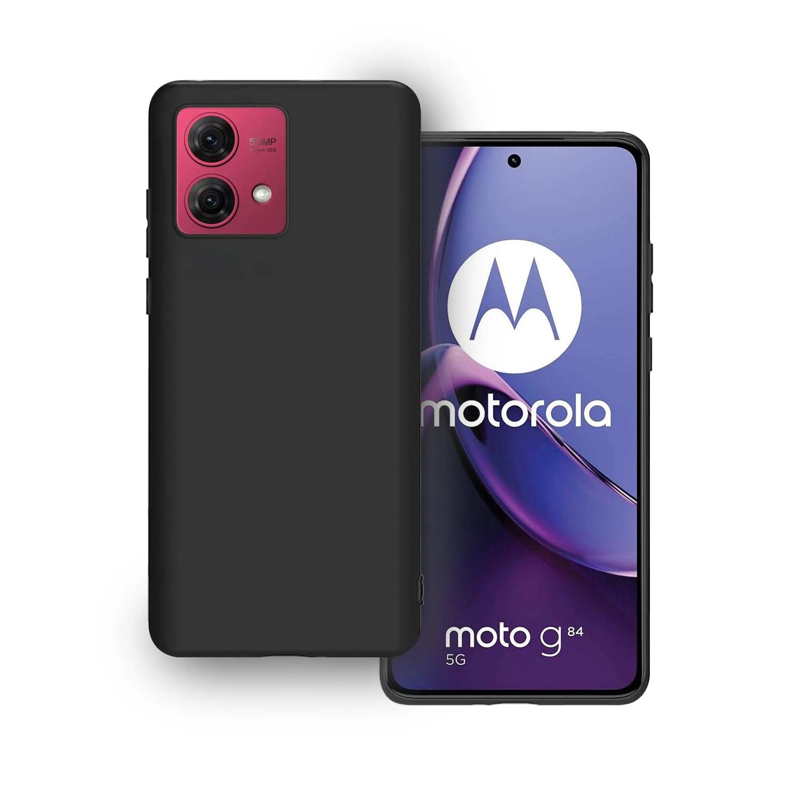 Plus Protection Matte Finished Back Cover Case for Motorola Moto G84 | Rubberized TPU | Slim Thin Soft Matte Flexible Matte Touch Shockproof - Matte Black (B0DHLGWYB4) Amazon Price History, Amazon Price Tracker