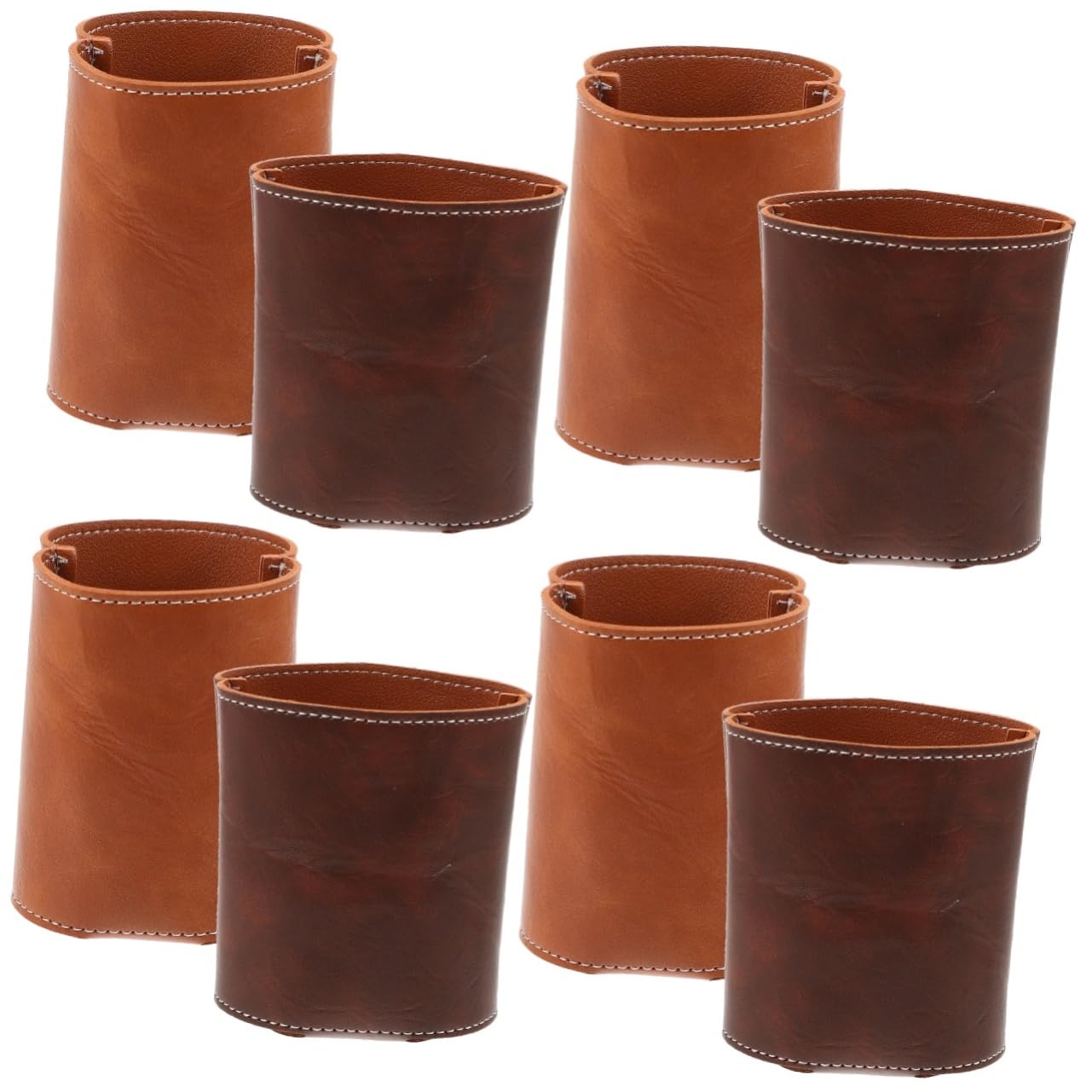 MAGICLULU 4 Sätze Flaschenhülle Aus Leder Spender Espressotassen Dosenöffner Thermobecher Taubenflasche Bier Wasserflaschen Schnapsgläser Weingläser Isolierflaschen Pu-leder 2 Stück * 4