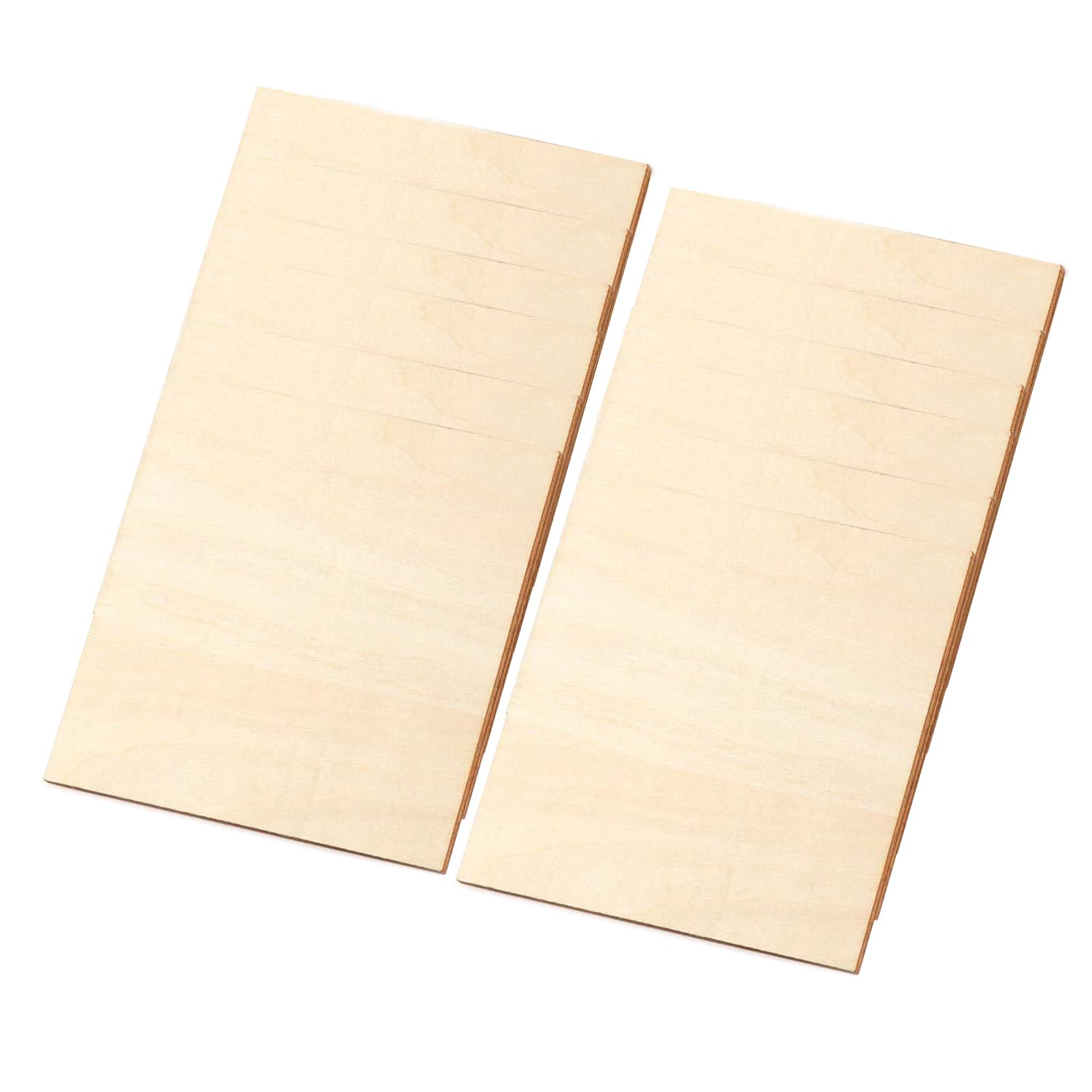 Jazuaiao 12Pcs Unfinished Wood Slices Square Wood Slices Basswood Board Sheets for Painting Craft Christmas Hanging Decoration Plywood