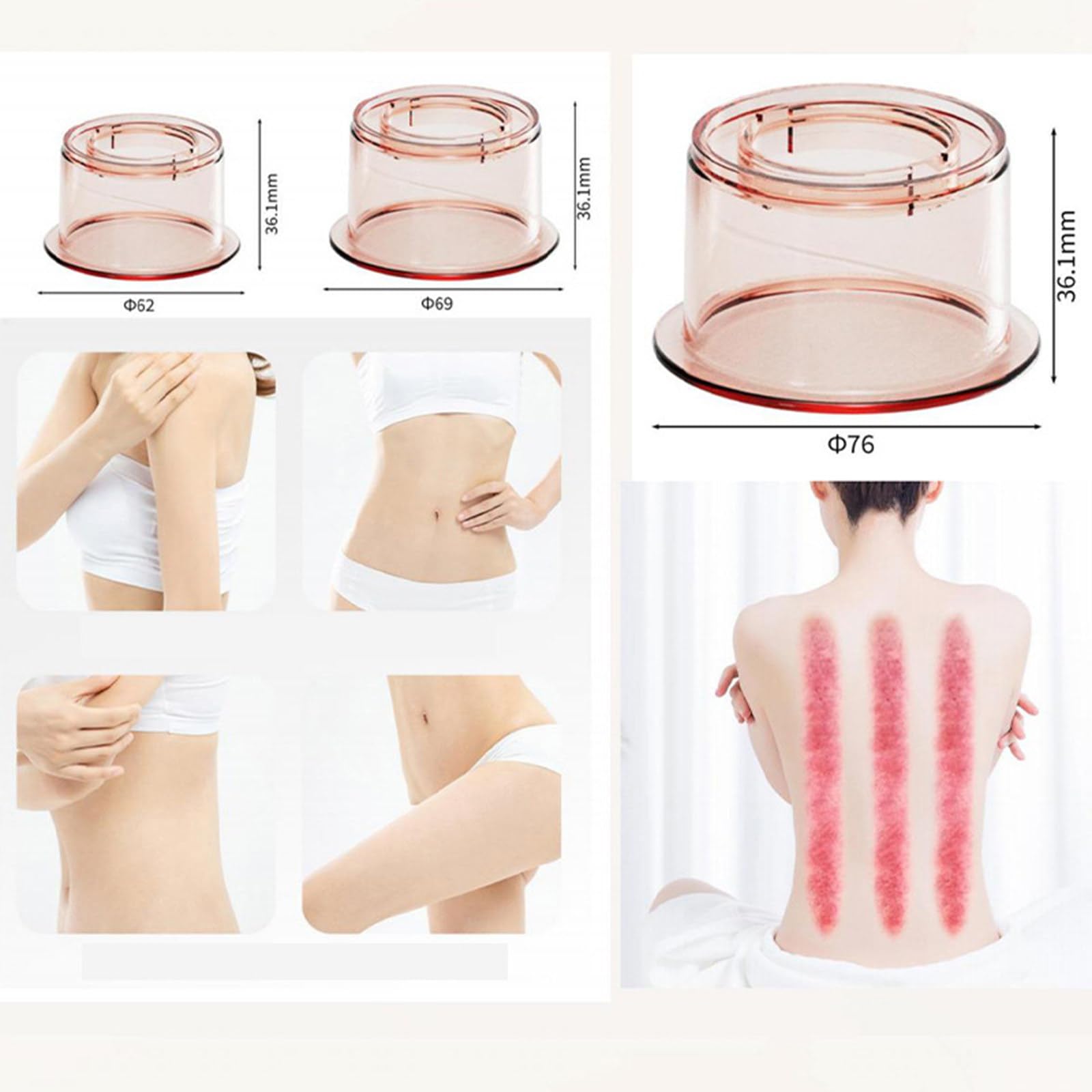 Set di coppettazione elettrica con Gua Sha, 14 pezzi, massaggiatore sottovuoto regolabile, include 3 tazze e luce rossa per alleviare il dolore muscolare