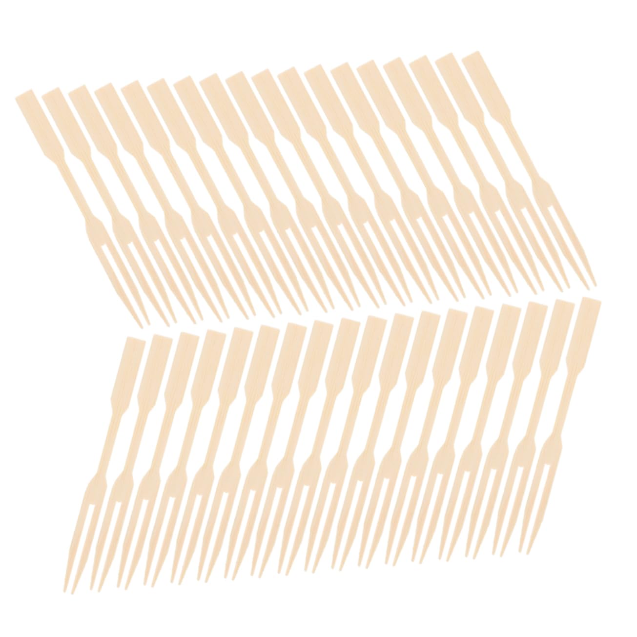 SOLUSTRE 200 Pcs Bamboo Toothpick Forks Mini Forks for Appetizers Child-friendly Fruits Picks Smooth Disposables Essential for Parties Gatherings