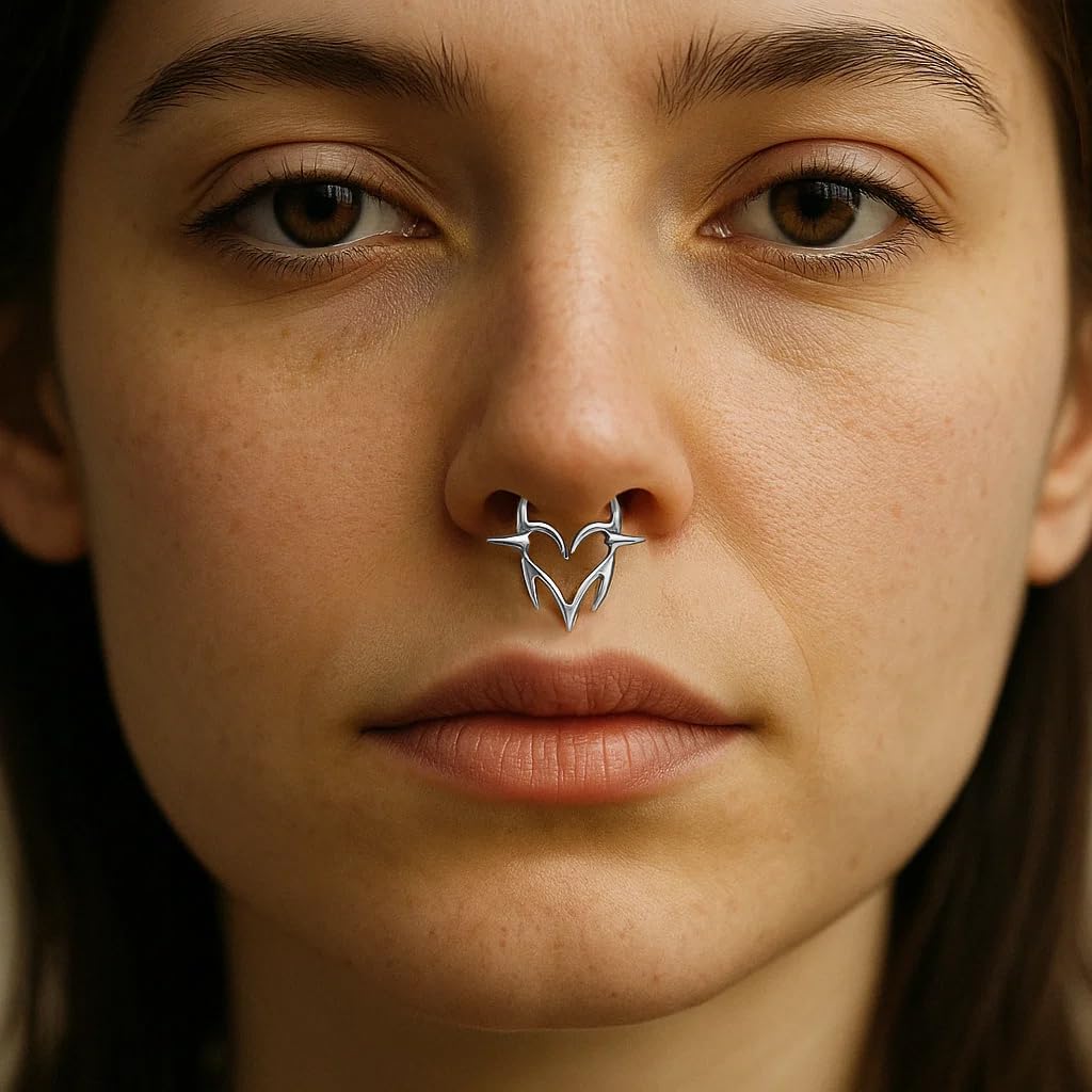 VOJO G23 Titanium 16G Septum Ring Daith Piercing Earrings Jewelry Tragus Helix Nose Rings for Women - Image 2