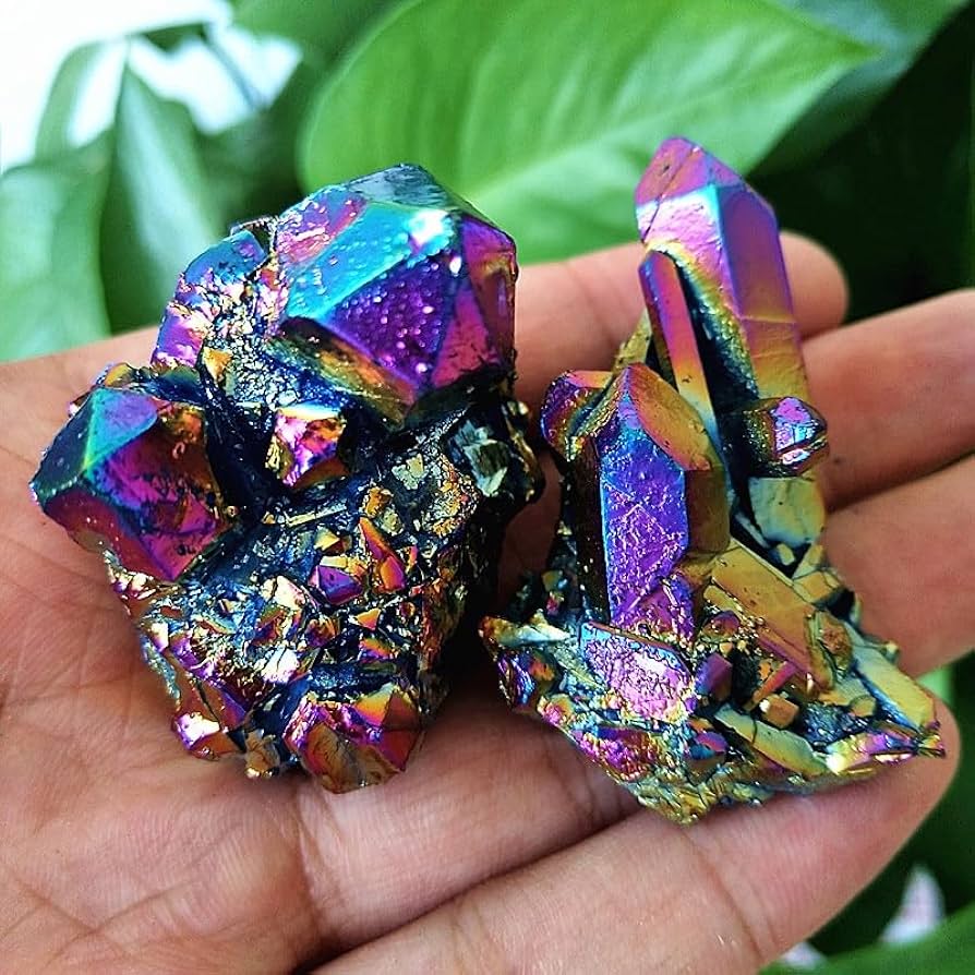 アンティーク　佐々木クリスタル　瑠璃色の鏡♫ アンティーク 佐々木クリスタル 瑠璃色の鏡♫