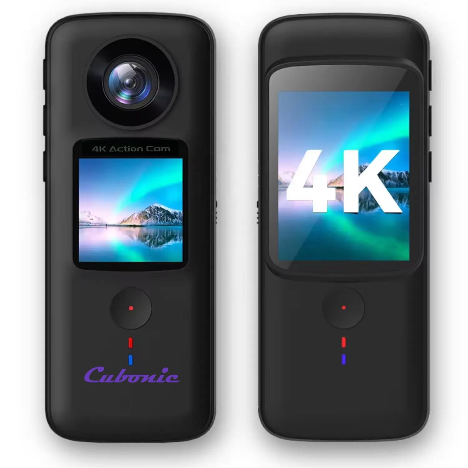 4K HD Dual Handheld Waterproof Camera Outdoor Anti-Shake Action Camera| Ultra Bright LCD Touch Screen |Live Streaming with various Mounts Sports Camera (4K Dual Screen Hand-Held Action Camera)-image-10