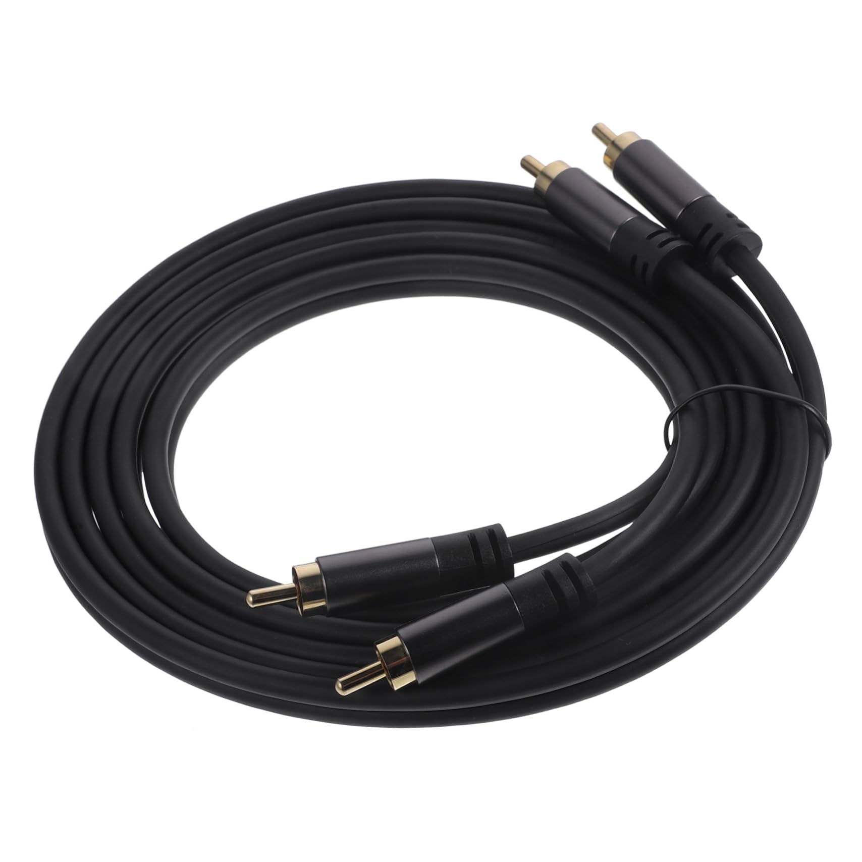 Audio Cable Dual to Subwoofer Auxiliary Cord for Speakers and Mobile Devices Stable Signal Transmission Sleek Design for Home Audio Setup