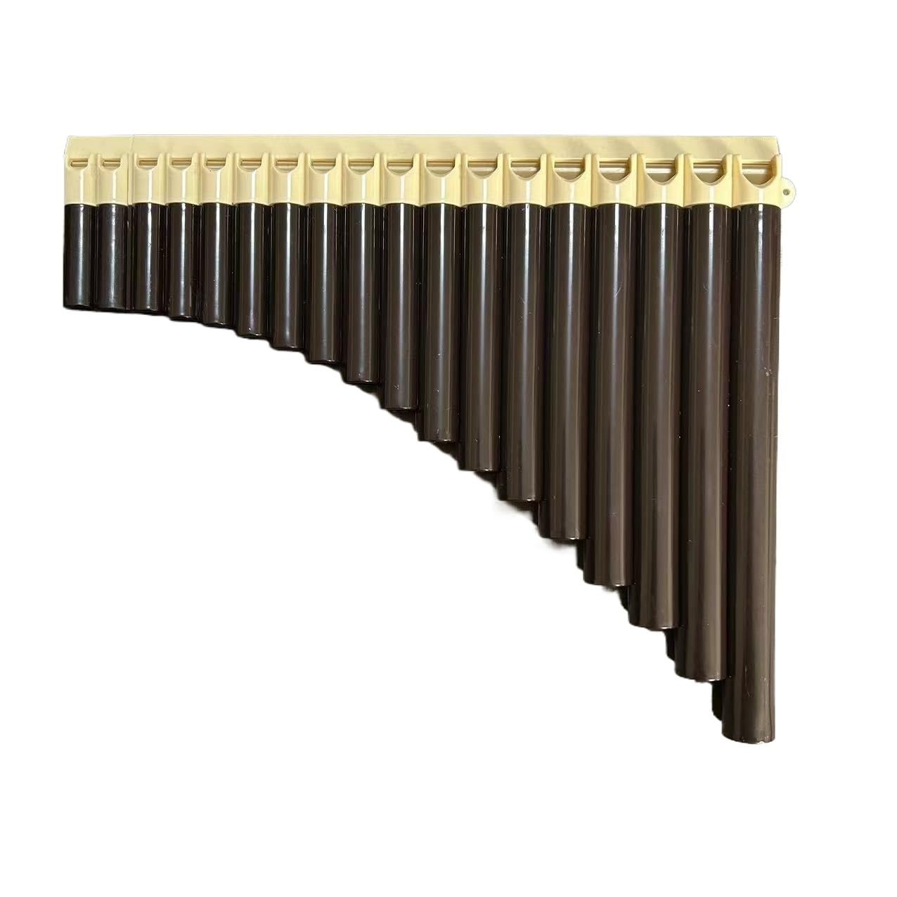 Panflöte 16-Rohr-Unterrichtspanflöte spezielles Einsteiger-Panflöte-Blasinstrument in C-Stimmung(Brown)