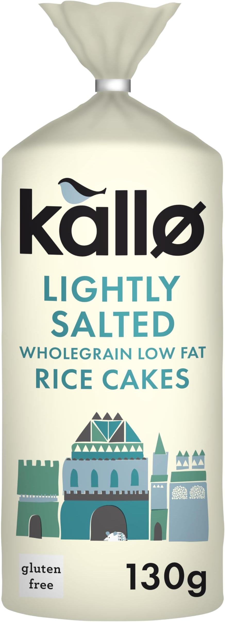 Kallo Lightly Salted Wholegrain Low Fat Rice Cakes, 12 x 130g
