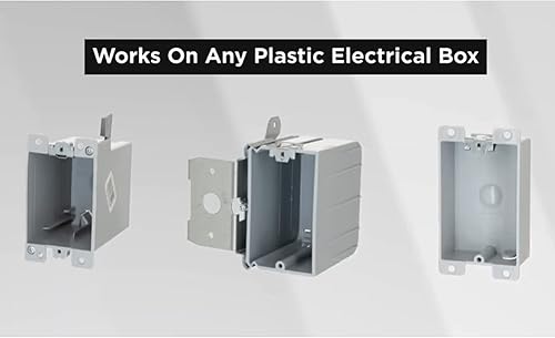 Miniatura 6 de RACO 8988RAC Clip de reparación de salida para cajas eléctricas de plástico, 10 uds. por bolsa