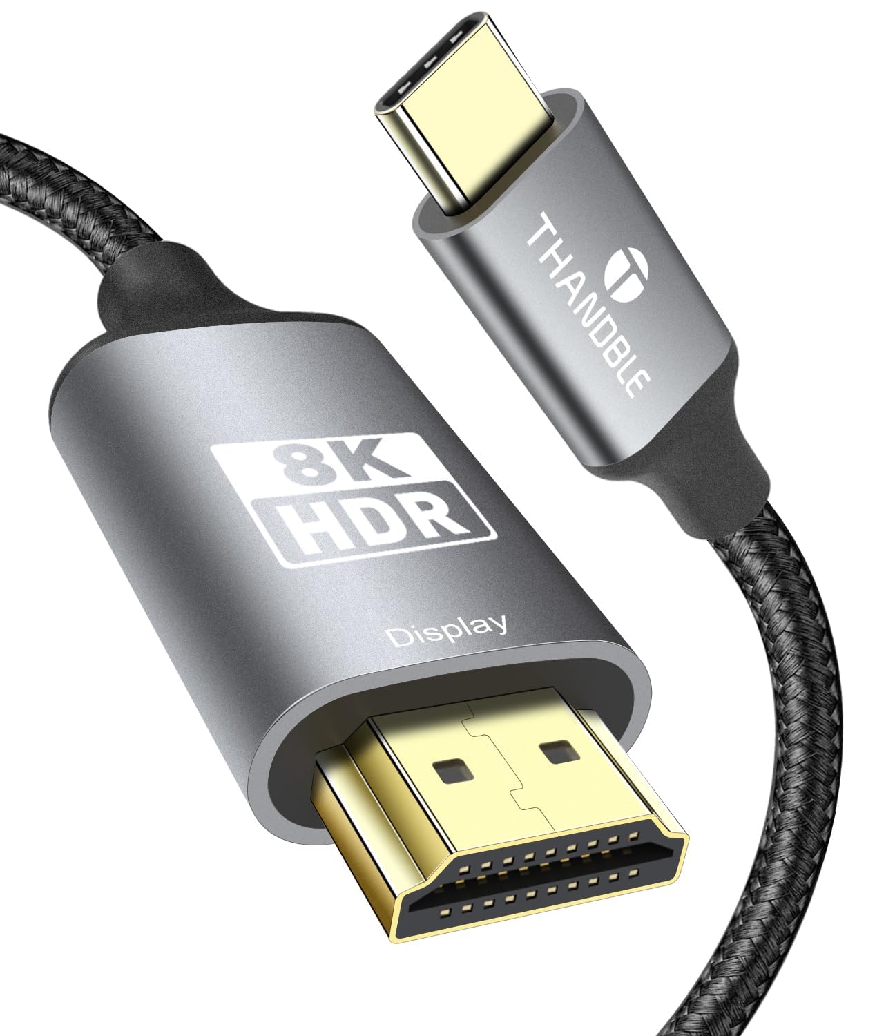 Cable USB C a HDMI 2.1 macho a macho compatible con portátiles modernos 8