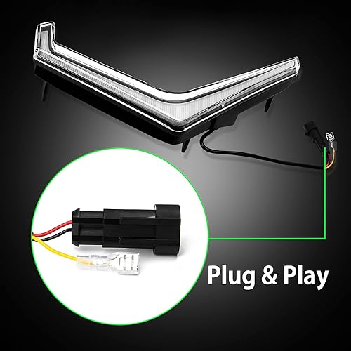 Miniatura 6 de RZR - Luz LED intermitente ámbar, color DRL de persecución de sueños, montaje de luz de colmillo frontal, compatible con POLARIS RZR XP 1000/XP