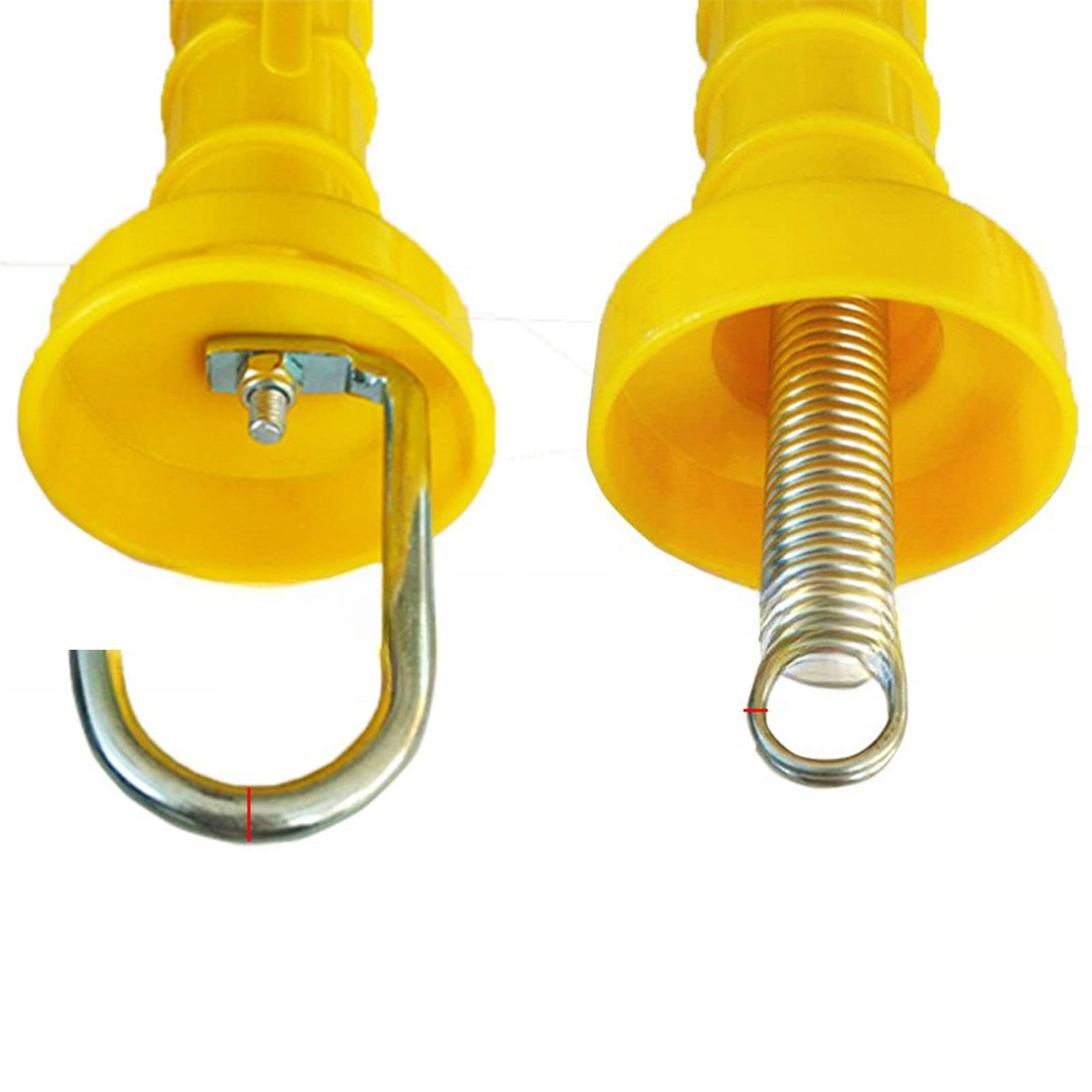 perfk 10 Pezzi Fence Electric Gate Spring Manicole Isolanti Manico di Recinzione a Molla Semplice, Accessori per Recinzione del Ranch, per Il Giardino