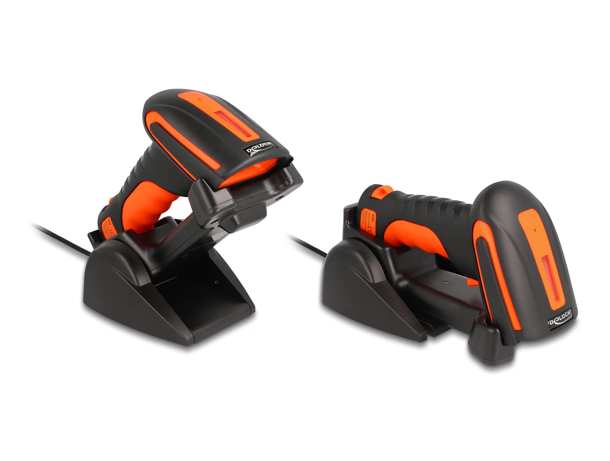Delock Escáner Industrial de códigos de Barras 1D y 2D para 2,4 GHz o Bluetooth.