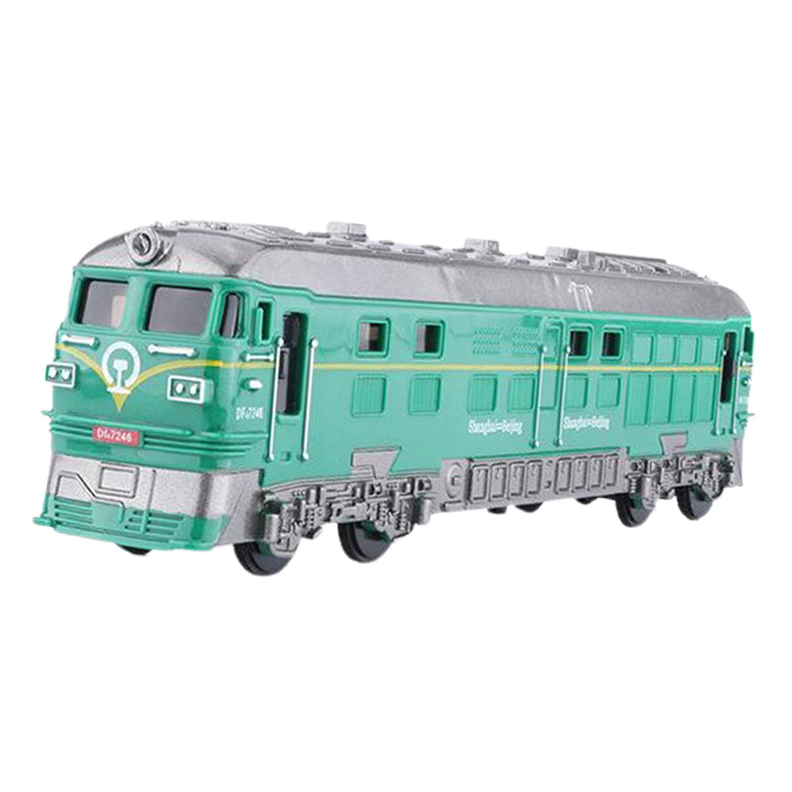 CLUB BOLLYWOOD® 1/87 Die Cast Train Locomotive Toy with Pull Back Action for Children Gifts Green|Toys & Hobbies | Model Railroads & Trains |1 Piece 1/87 Alloy Locomotive Pull Back Model Train Toy