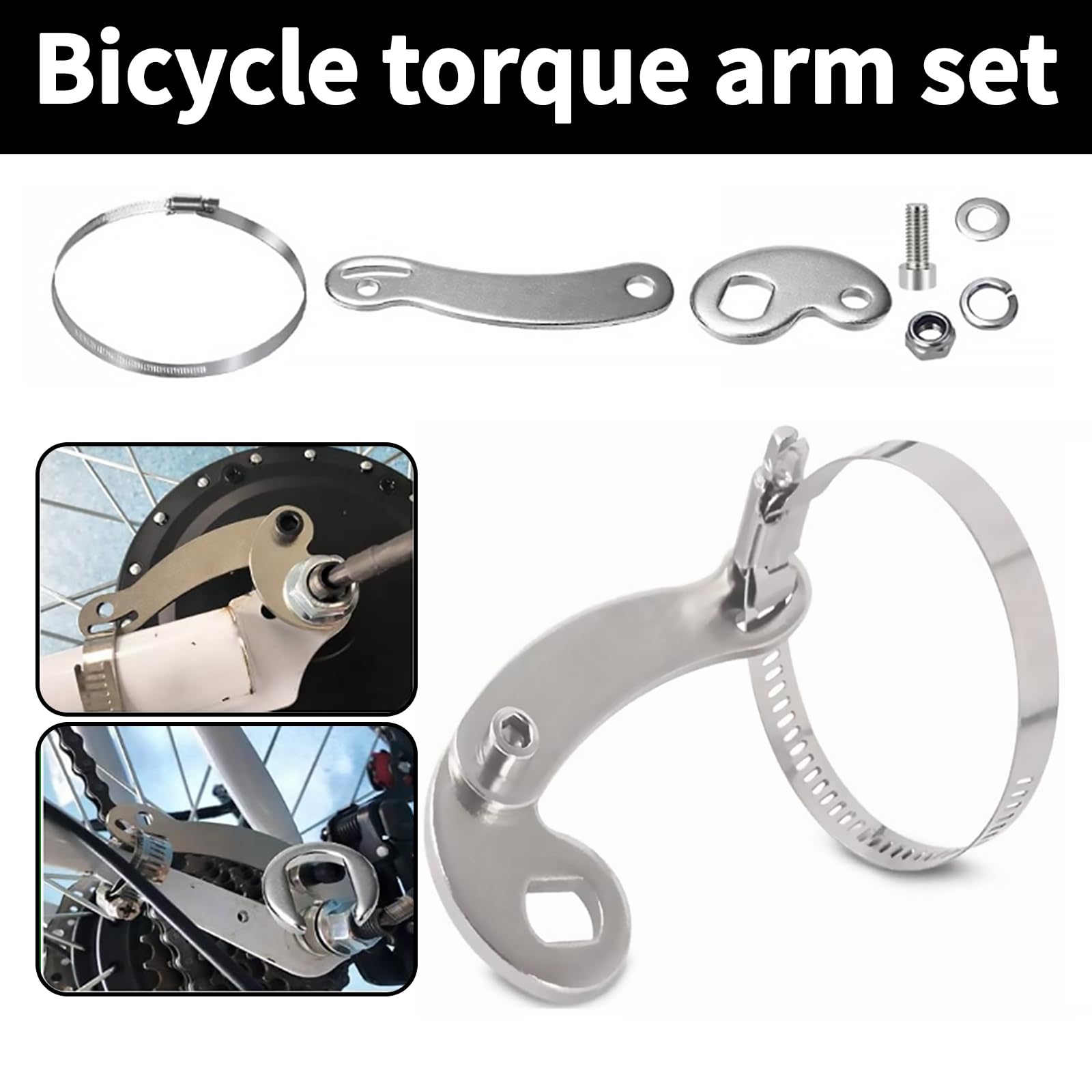 Lot De 2 Bras De Couple Universels Pour Vélo électrique – Compatible Moteurs Standard (arbre ≤14 Mm)