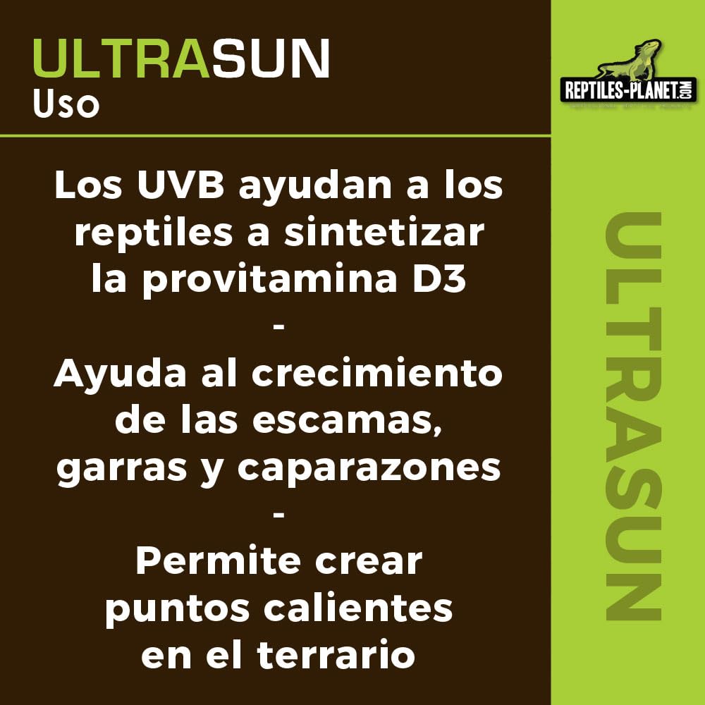 Reptiles-Planet - Ultrasun 100 W - Bombilla UVA UVB para Reptiles