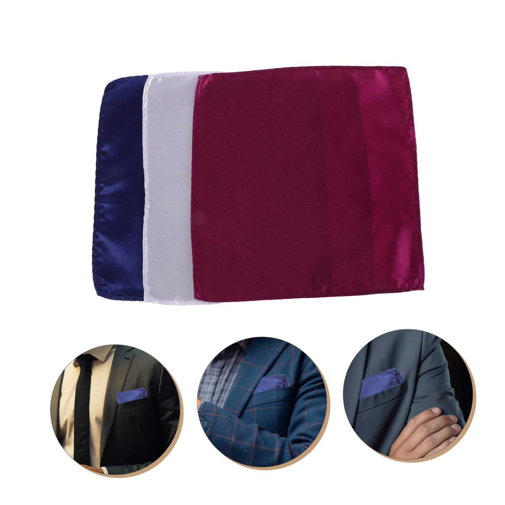 36 Pezzi Fazzoletti Taschino in Rayon Accessori Eleganti per Formali Matrimonio Party e Smoking Tessuto Leggero e Compatto per Viaggi