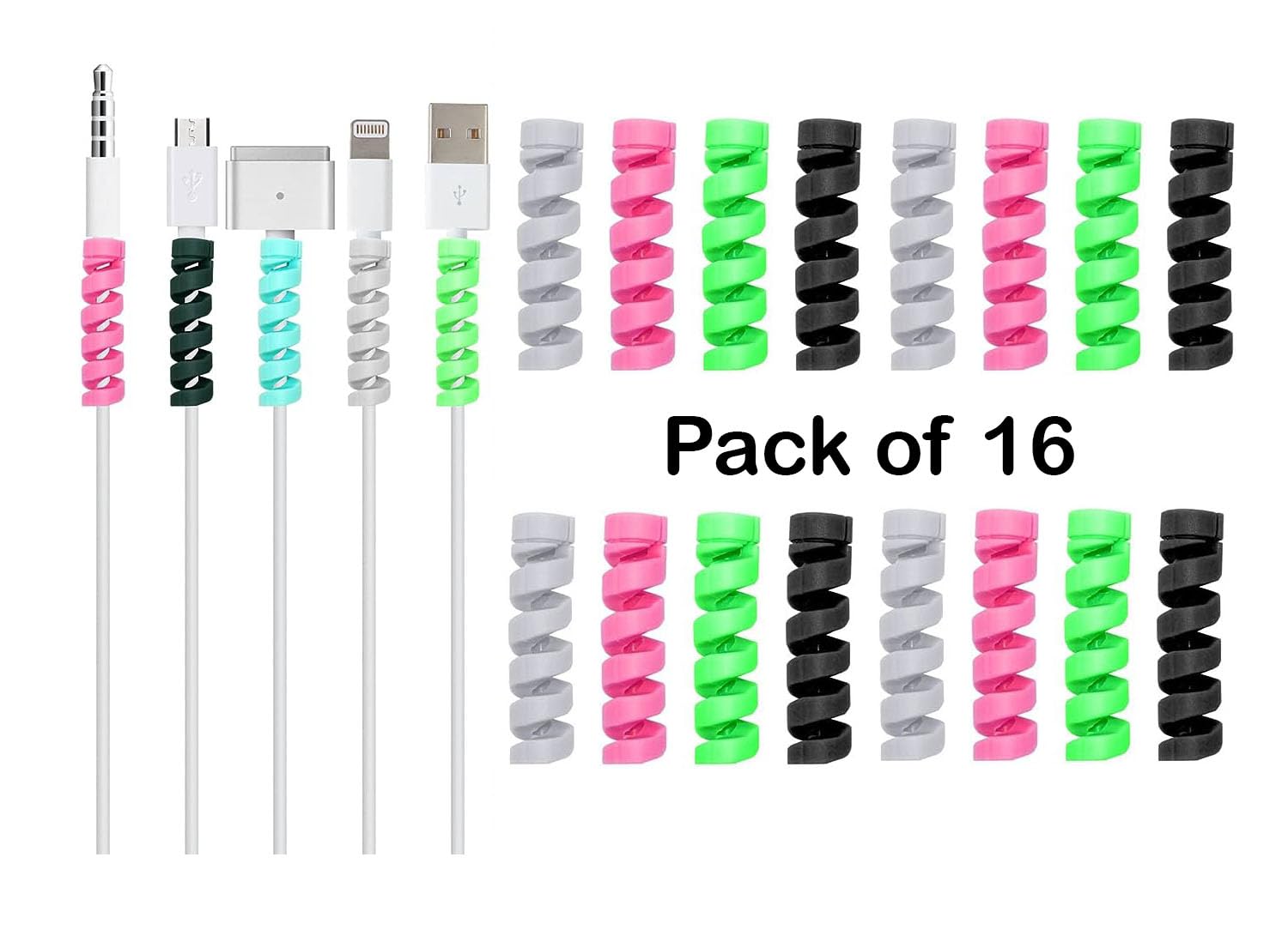 Mobile Charging Cables & Earphones Wire Protector Cable Protector (Multi Color)-image-28
