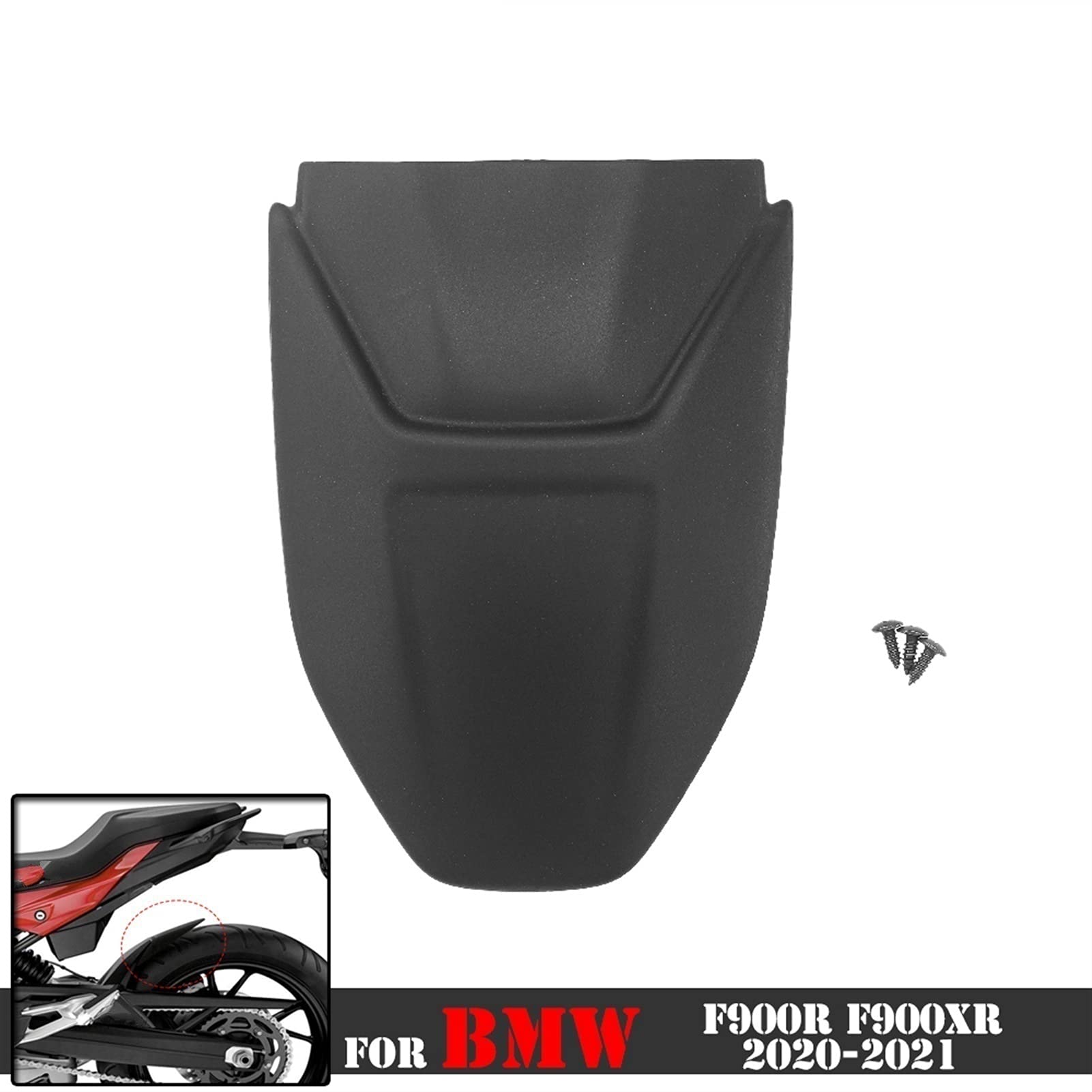 Extension de garde-boue arrière noire mat pour BMW S1000XR 2020 et