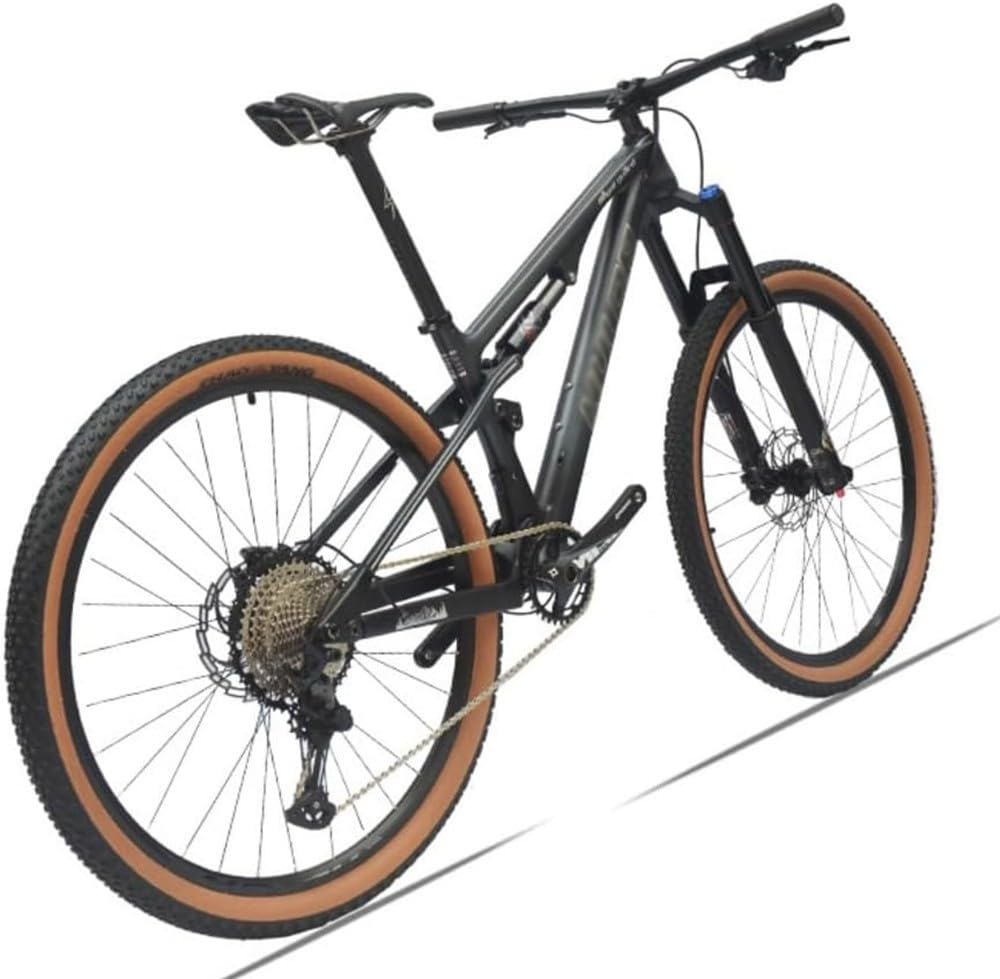 Bicicleta Montaña Fibra Carbono 29 Pulgadas, Eje Tubo Descenso, Parte Trasera Blanda, NX-12 Velocidades C,29in/17in