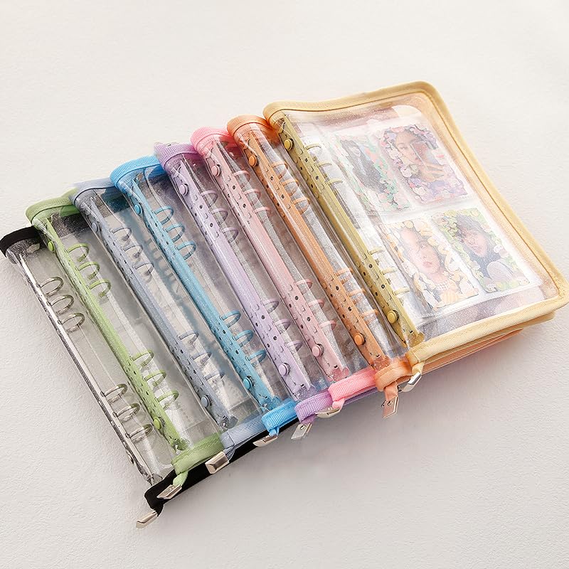 Amazon.co.jp: 【グリーン】バインダー リフィル別売 ラメ入り クリア