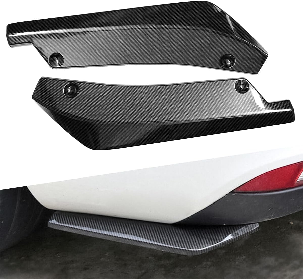 Woniyal 2Pcs Rear Bumper Diffuser for Dacia Sandero/Sandero Stepway 3 2021