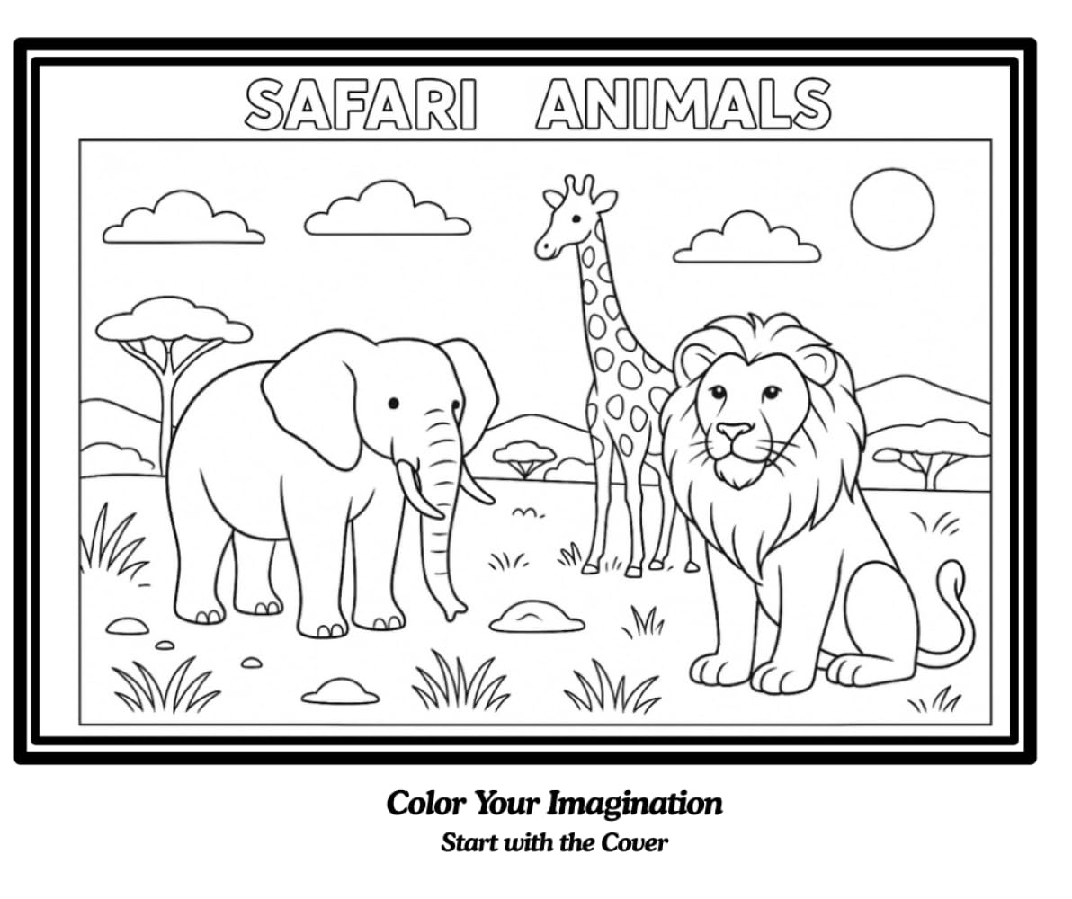 Safari Animals: Color Your Imagination