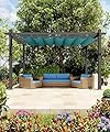 GarveeLife 10x13 Ft Aluminum Pergola, Outdoor Metal Pergola with Adjustable Canopy, Reinforced Frame Outdoor Shelter for Backyard, Garden and Deck - Blue