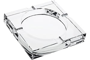 Crystal Clear Glass Cigar Ashtray: The Epitome of Luxe Cigar Enjoyment