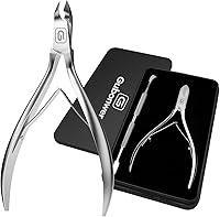 Vista 9 de Corta cutículas de 3/4 de pulgada, cortauñas extremadamente afilados, cortacutículas de acero inoxidable, removedor, herramienta para pedicura